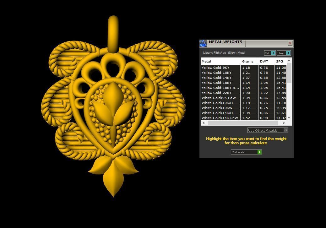 Designer Matt Pendant - 0101 3D print model_1