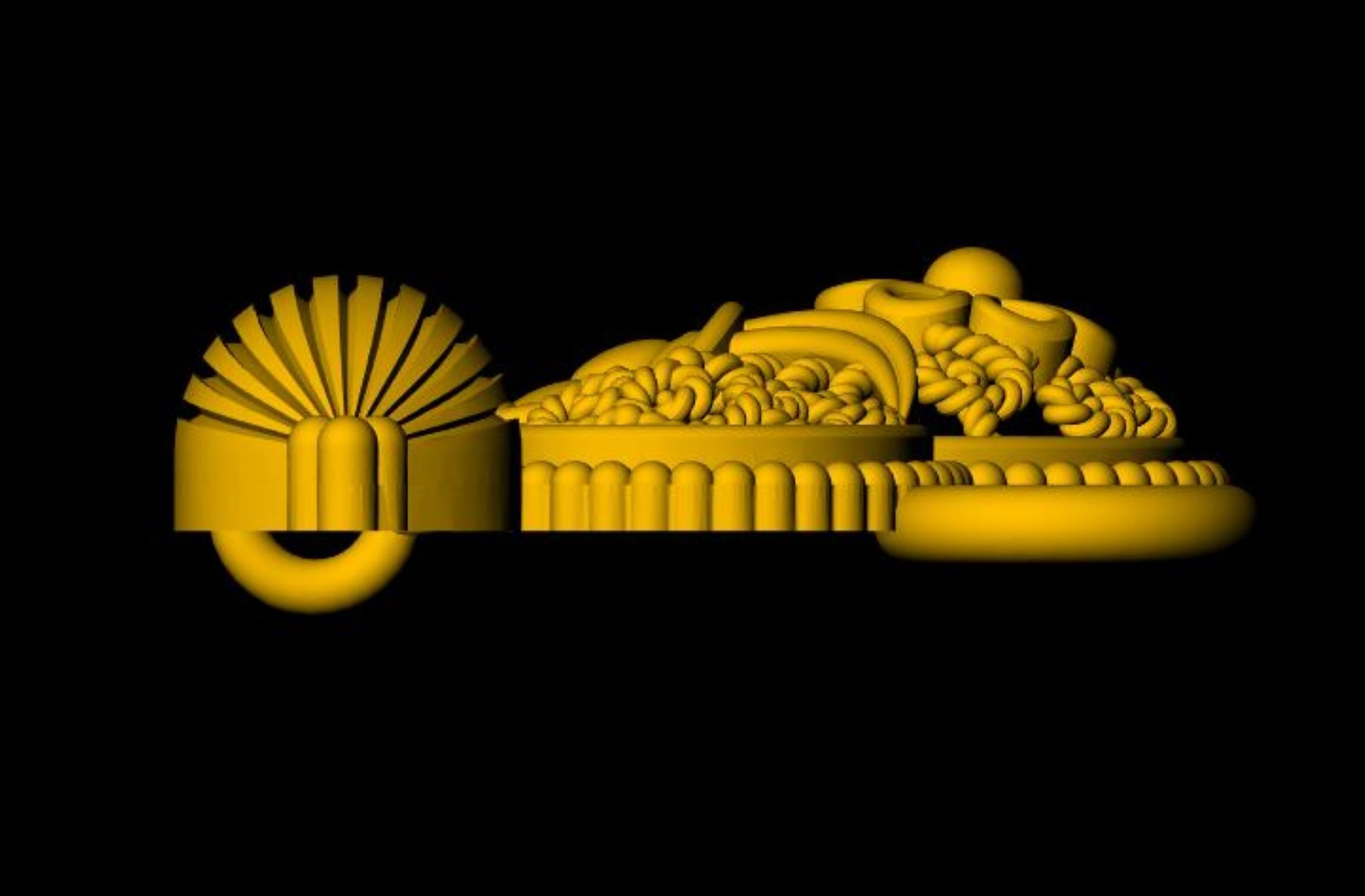 Designer Matt Pendant - 0101 3D print model_22