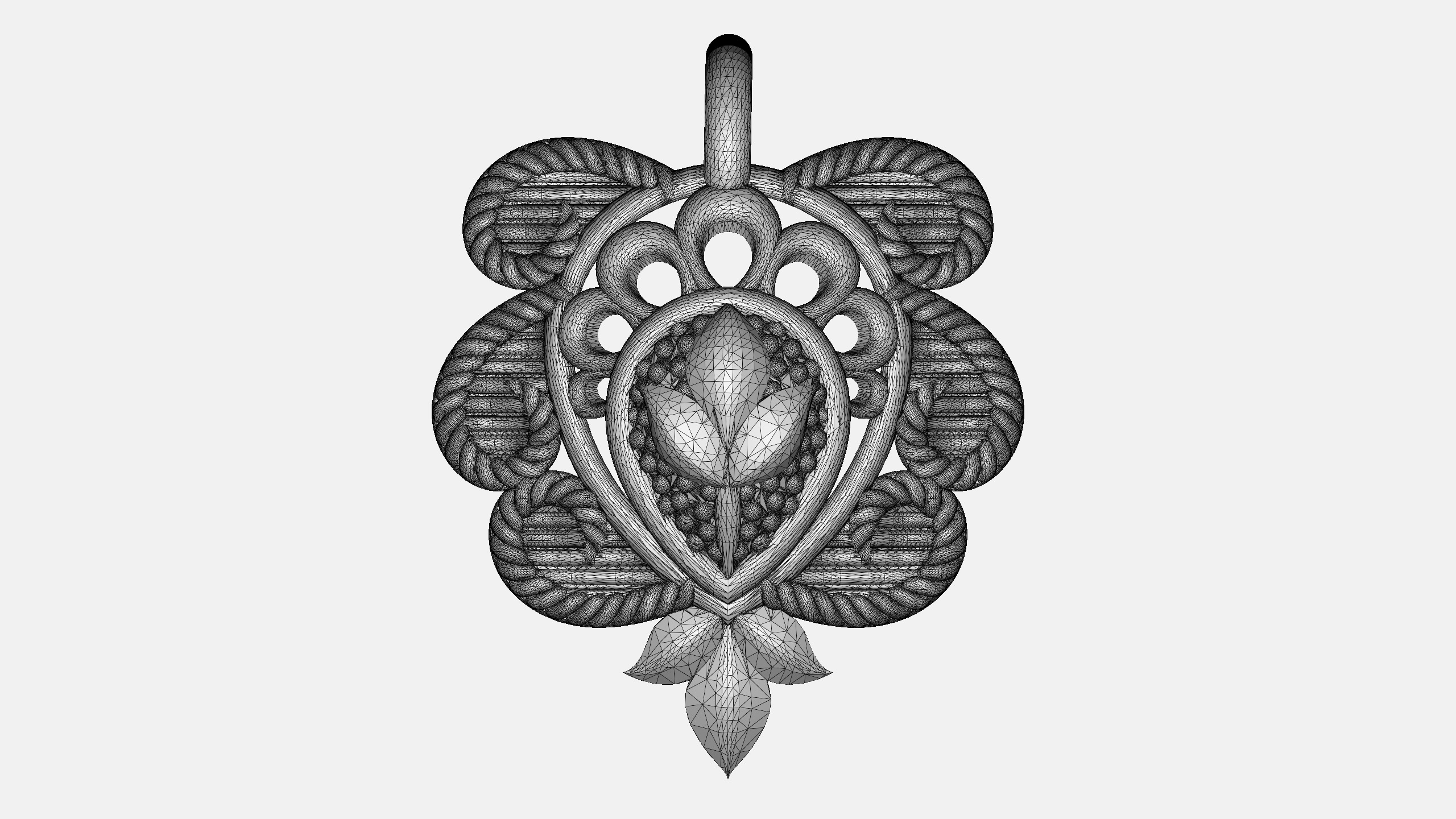 Designer Matt Pendant - 0101 3D print model_12