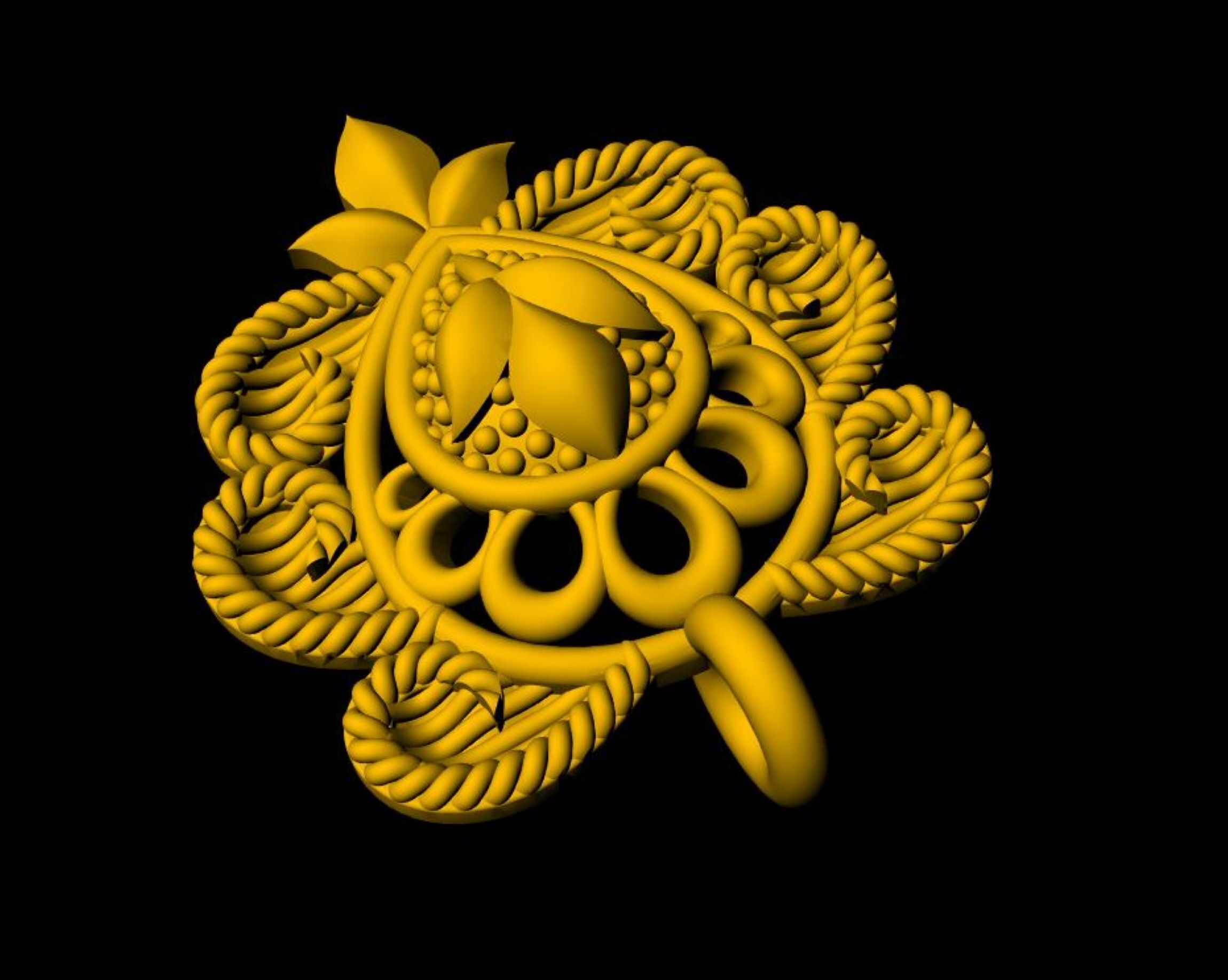 Designer Matt Pendant - 0101 3D print model_7