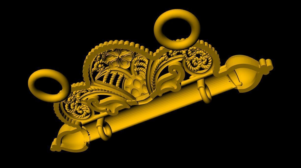 Designer Matt Pendant - 0101 3D print model_13