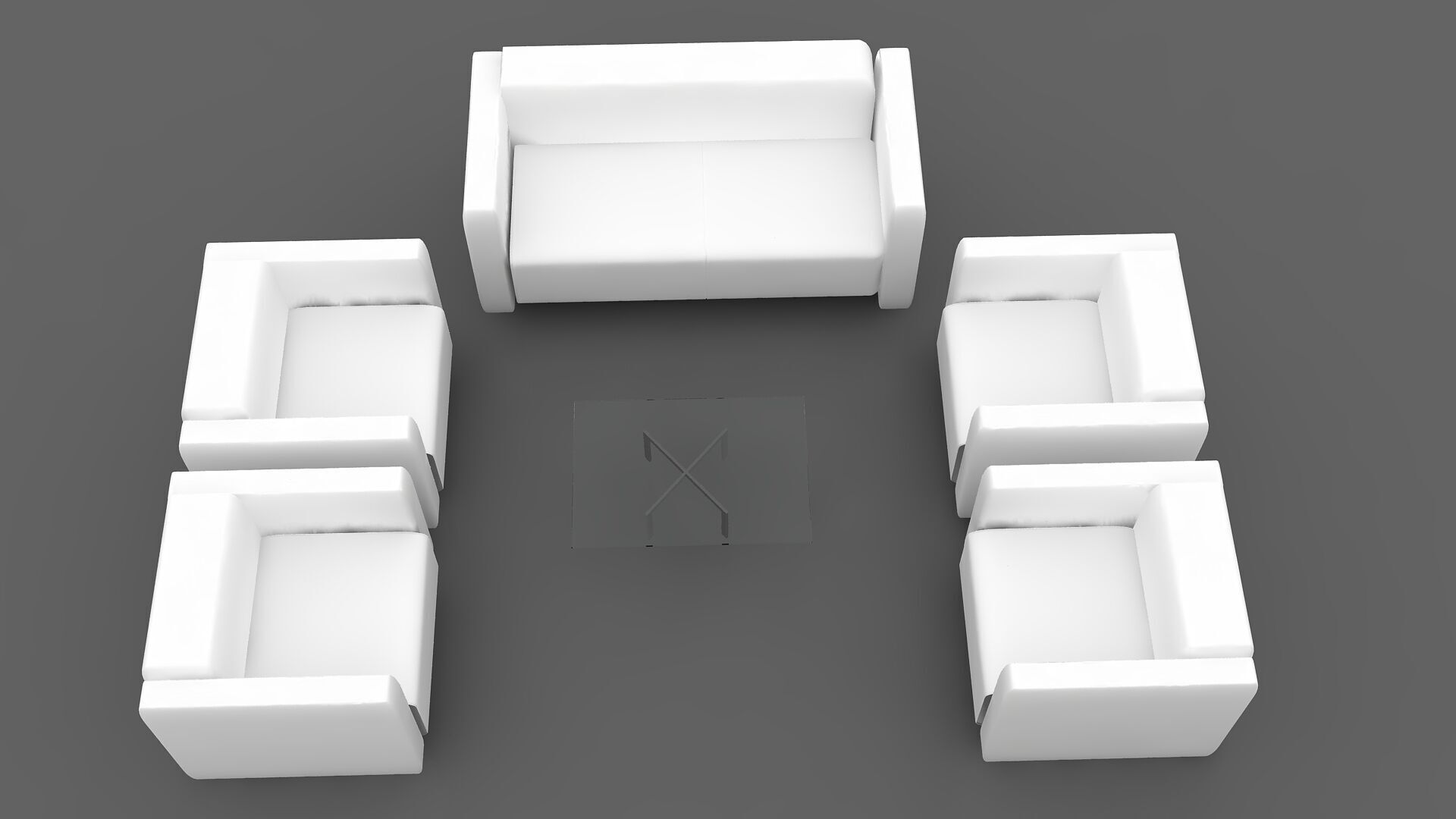 furniture of exhibitions Free 3D model_3