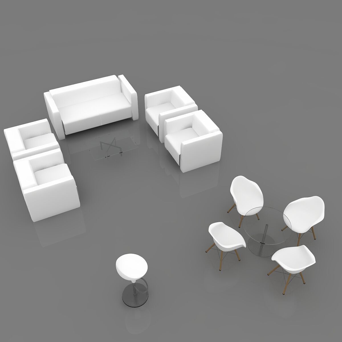 furniture of exhibitions Free 3D model_5