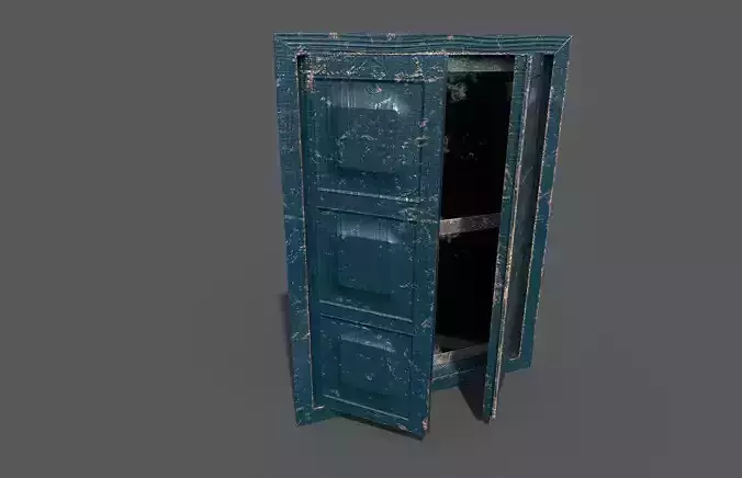 Old blue wood Windows