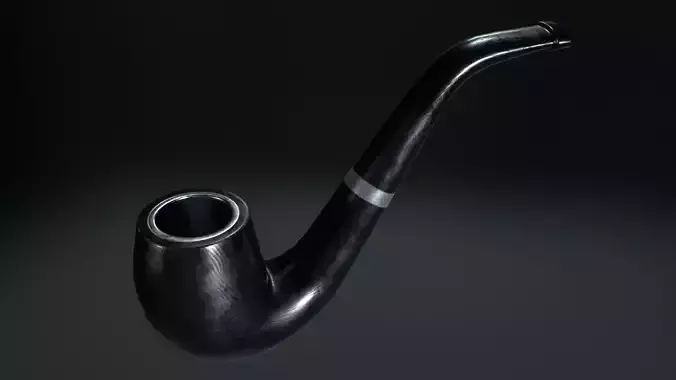 Wooden pipe smoking