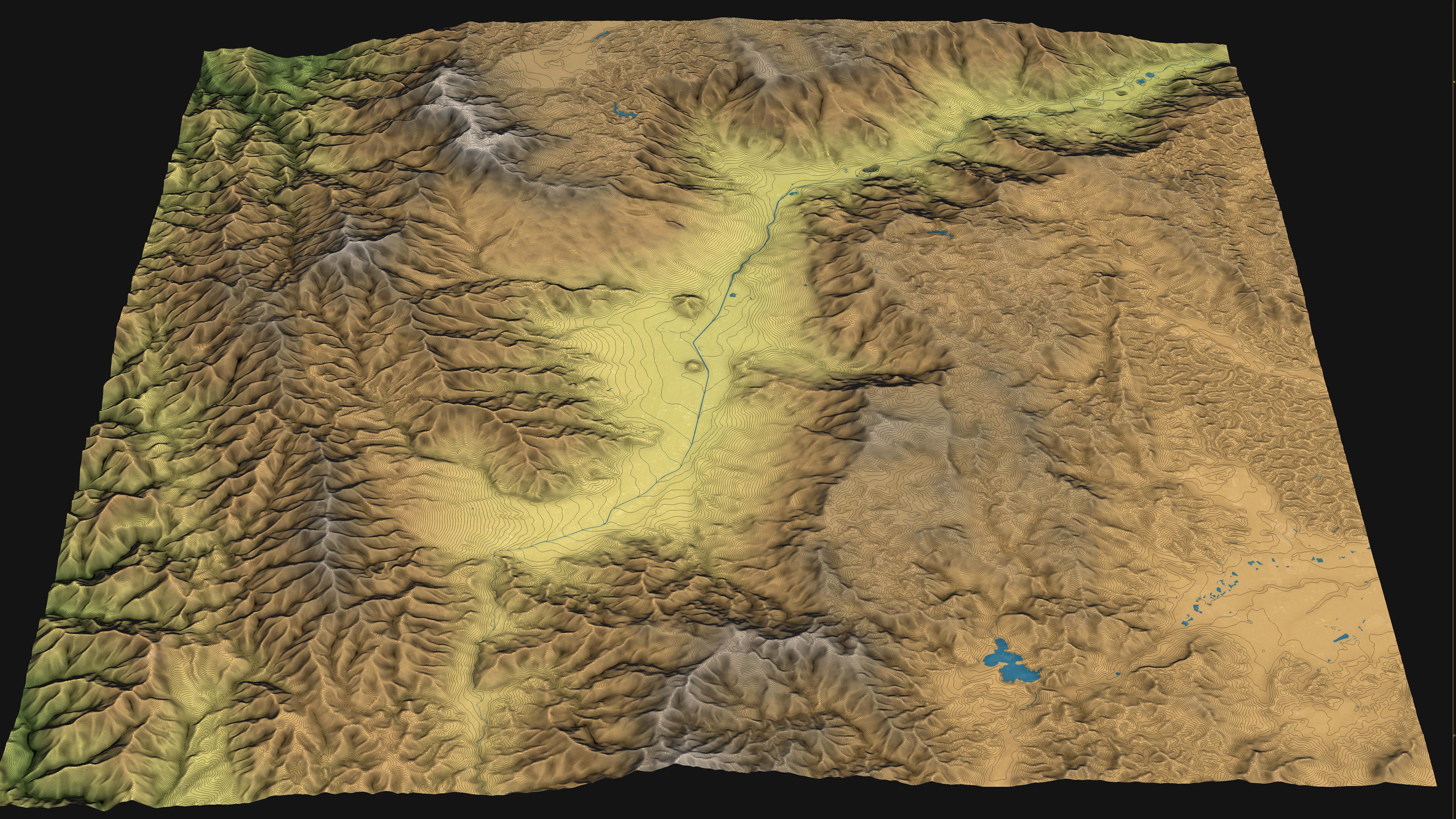 Medellin - Topography Terrain Low-poly 3D model_21