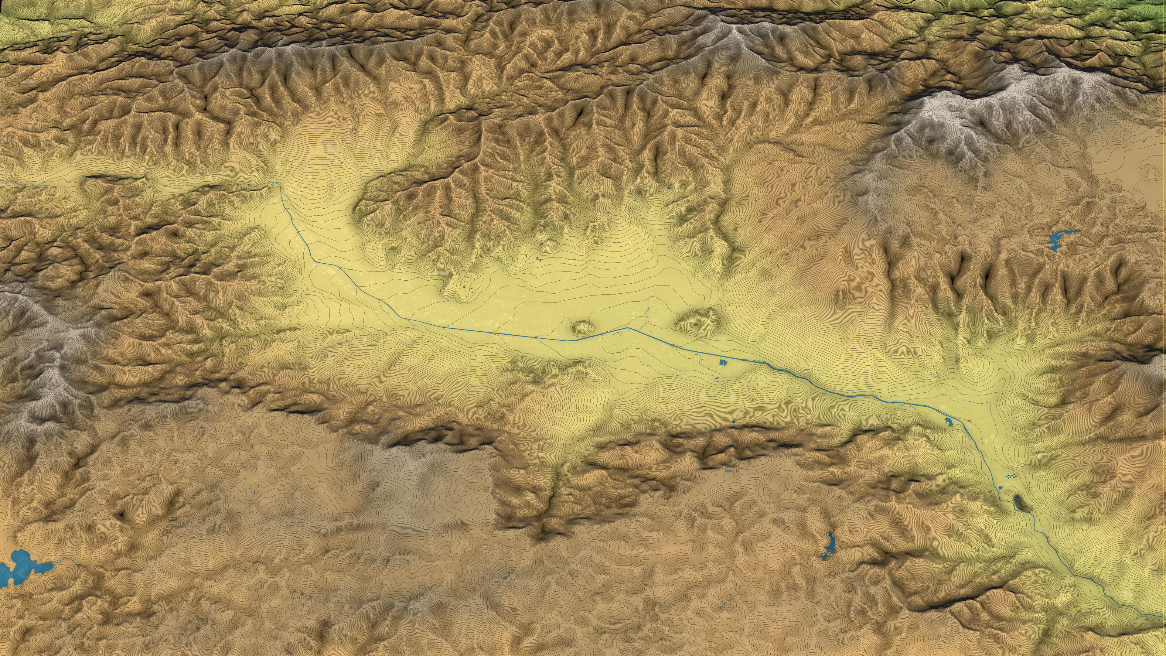 Medellin - Topography Terrain Low-poly 3D model_12