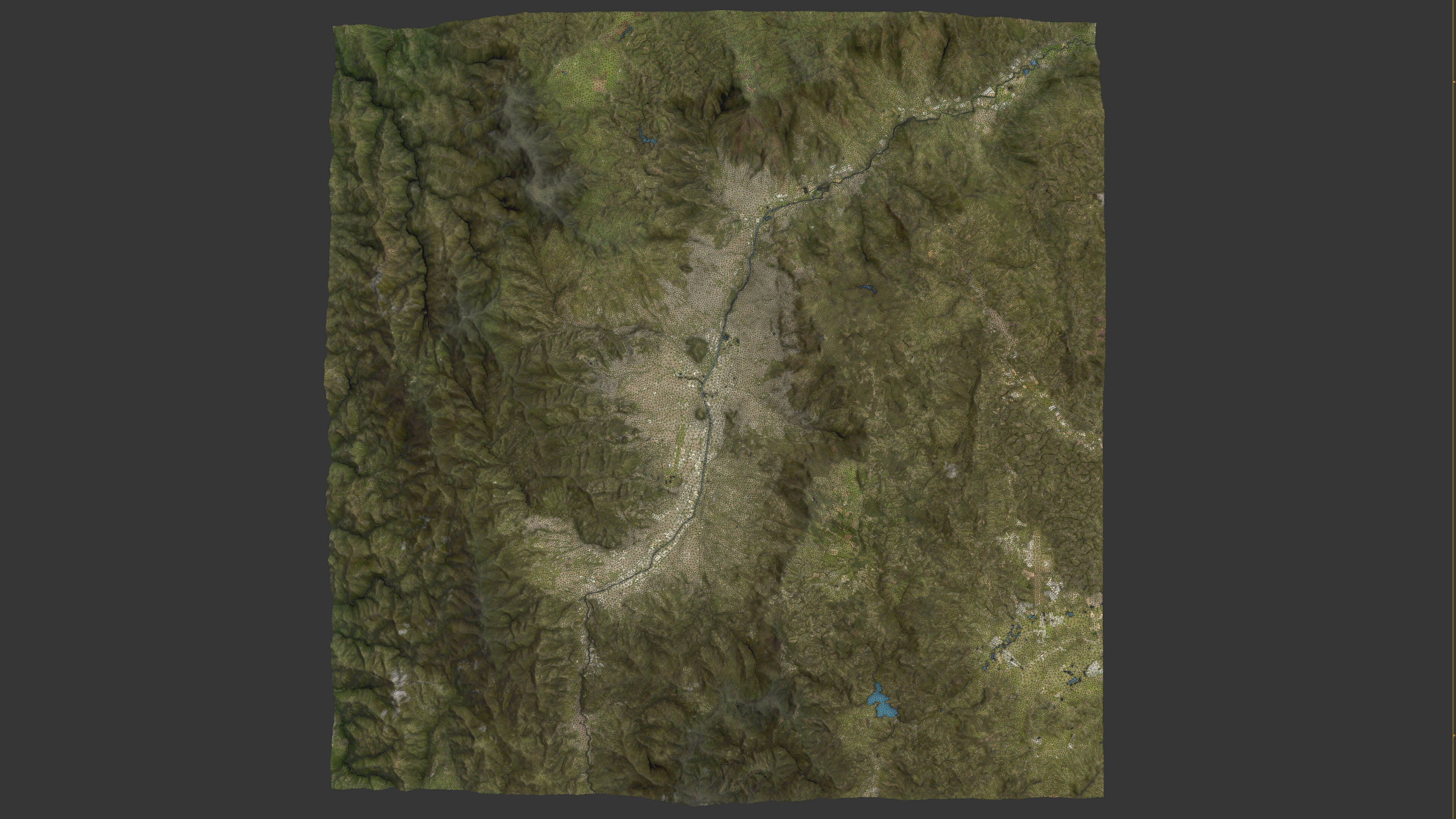 Medellin - Topography Terrain Low-poly 3D model_16