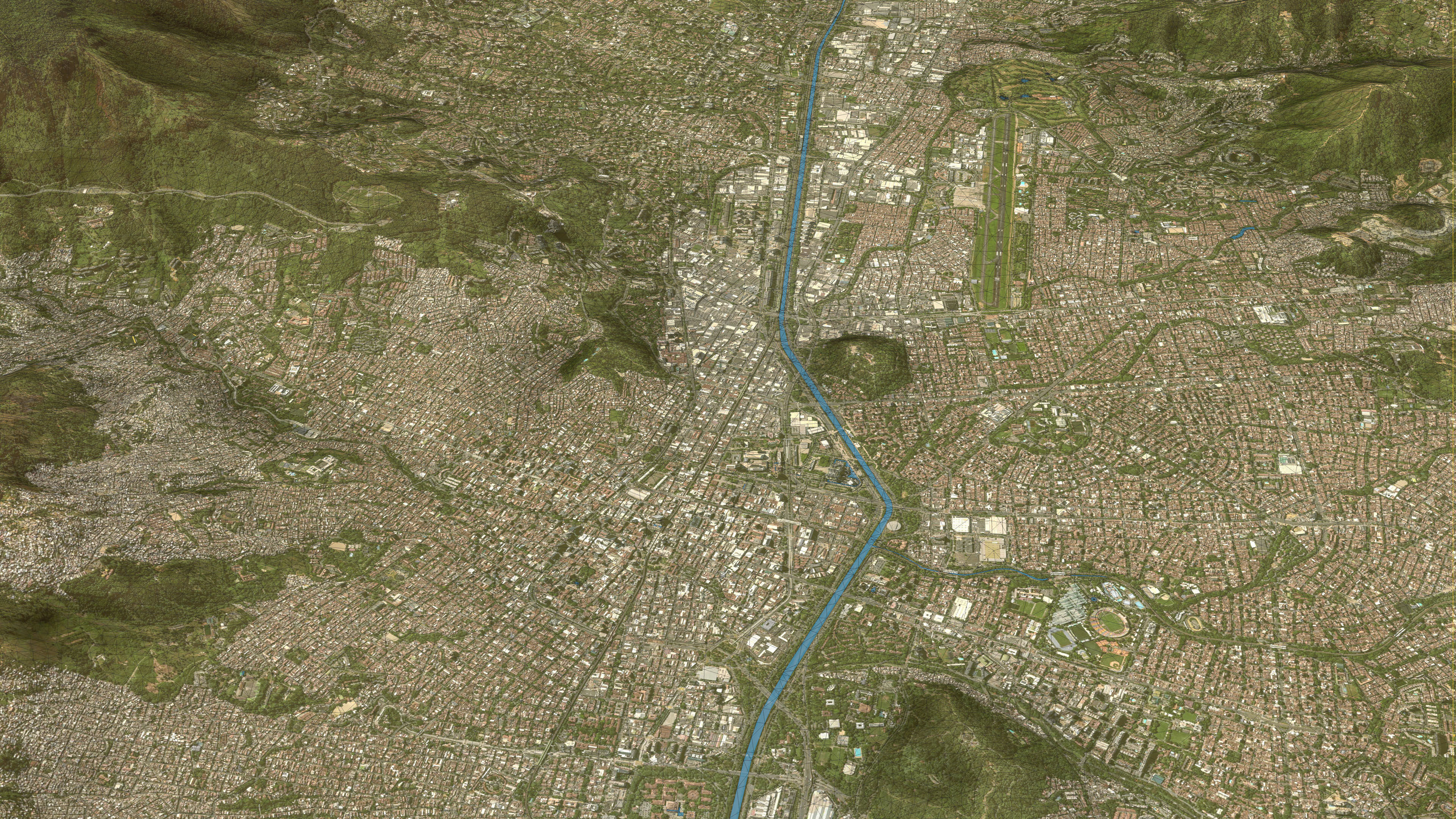 Medellin - Topography Terrain Low-poly 3D model_28