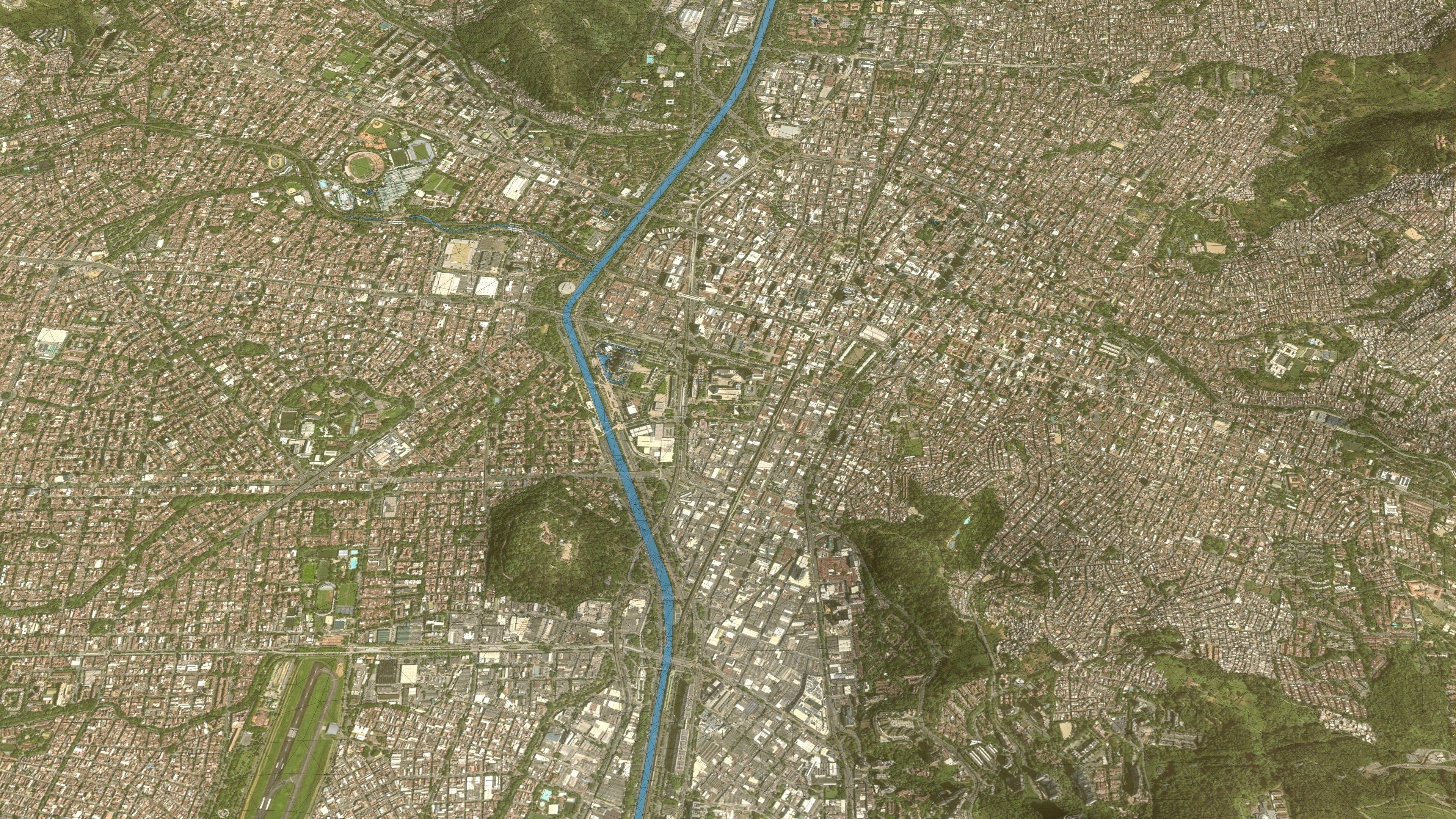 Medellin - Topography Terrain Low-poly 3D model_22