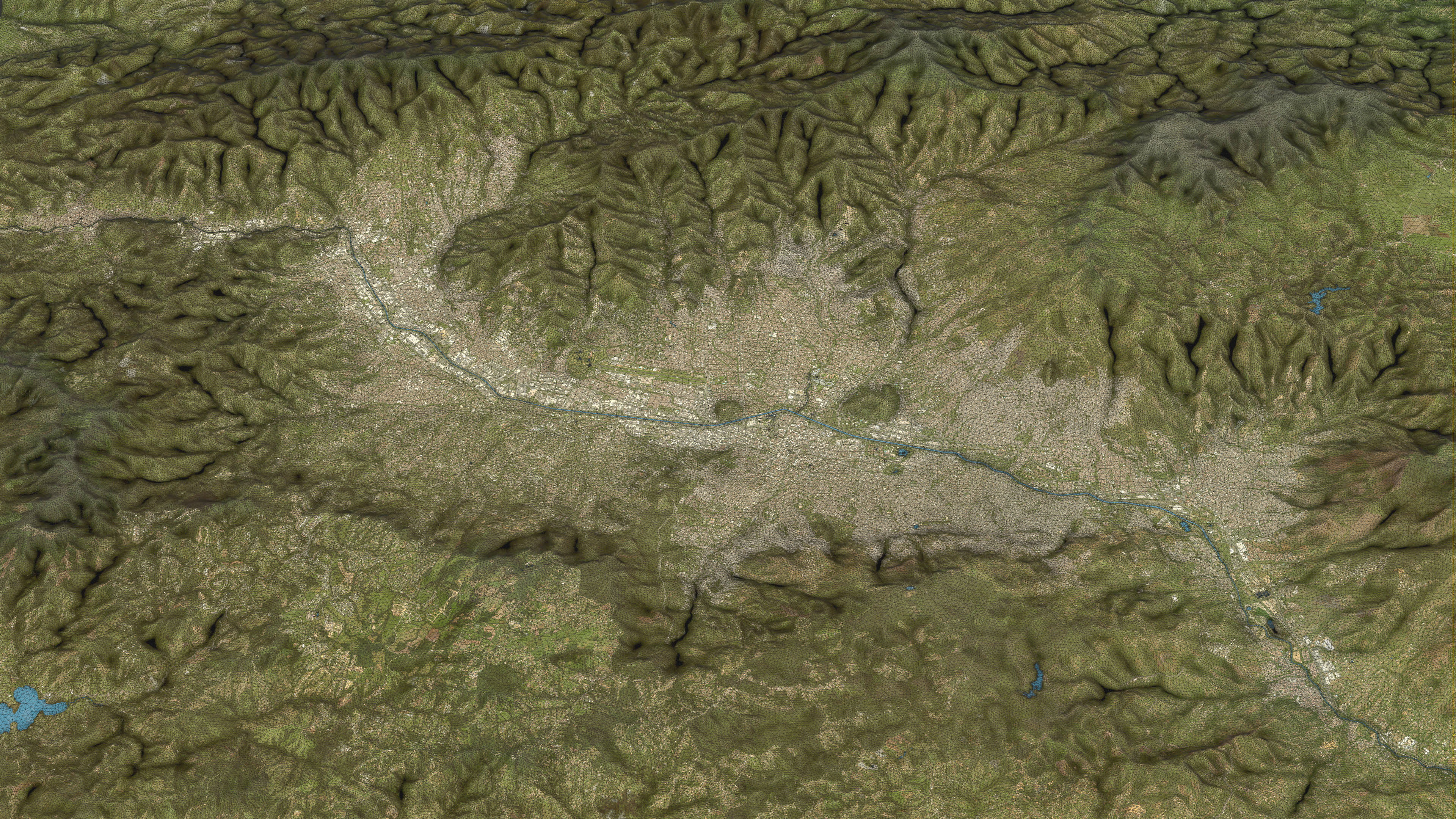 Medellin - Topography Terrain Low-poly 3D model_10