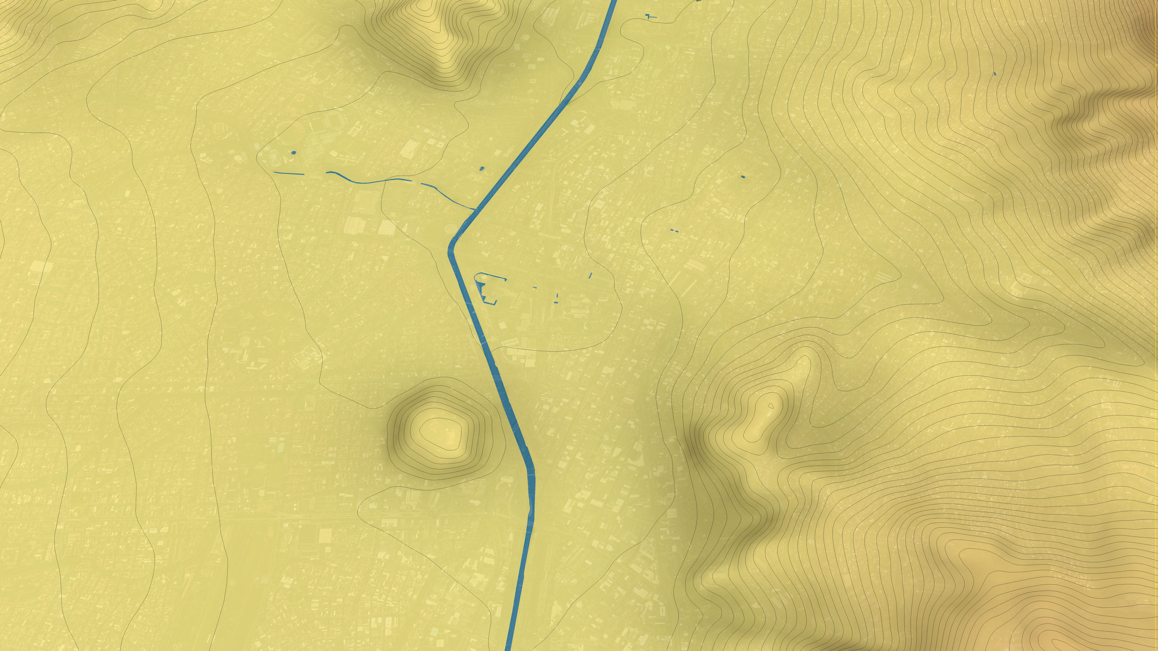 Medellin - Topography Terrain Low-poly 3D model_24