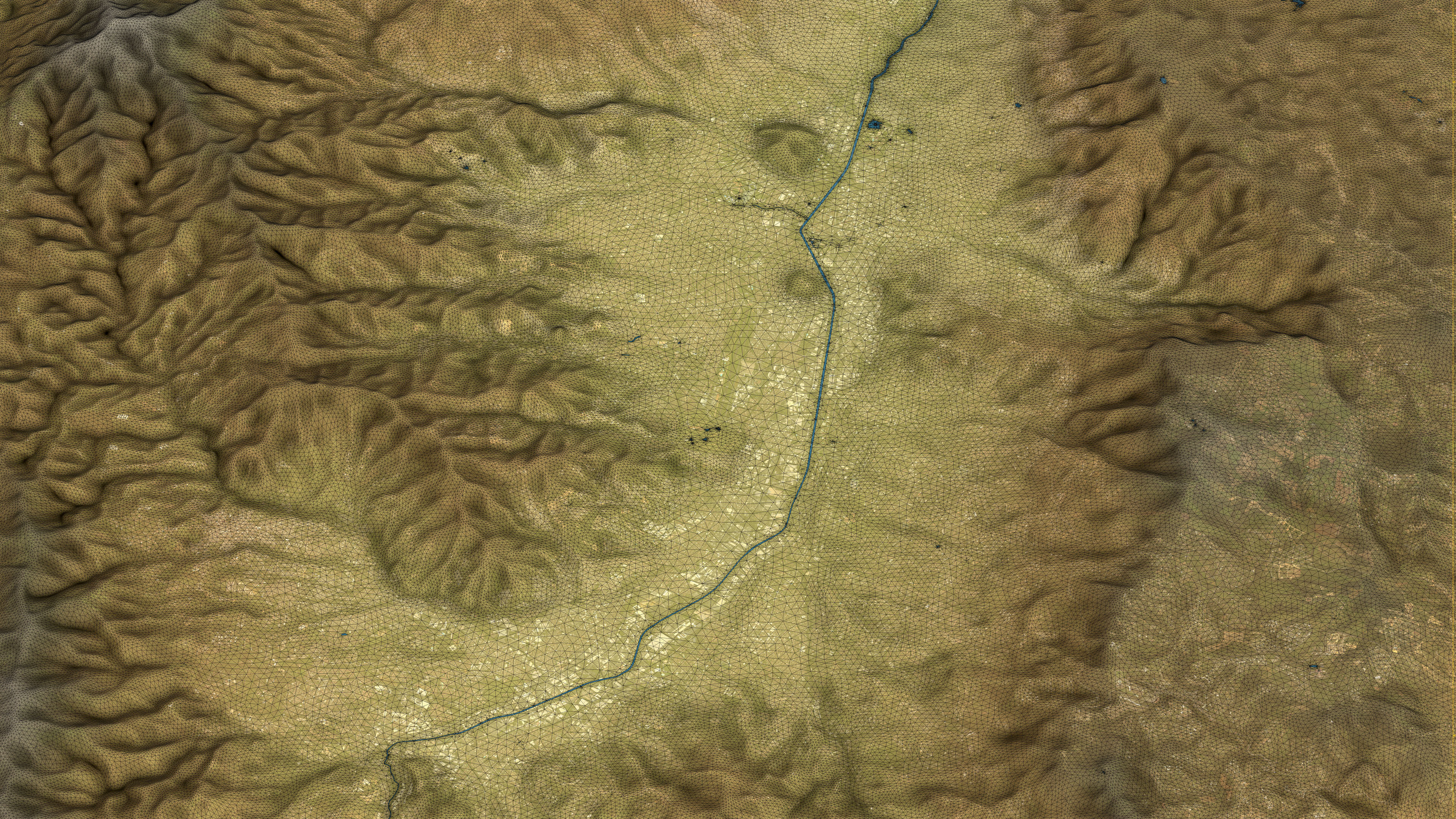 Medellin - Topography Terrain Low-poly 3D model_2