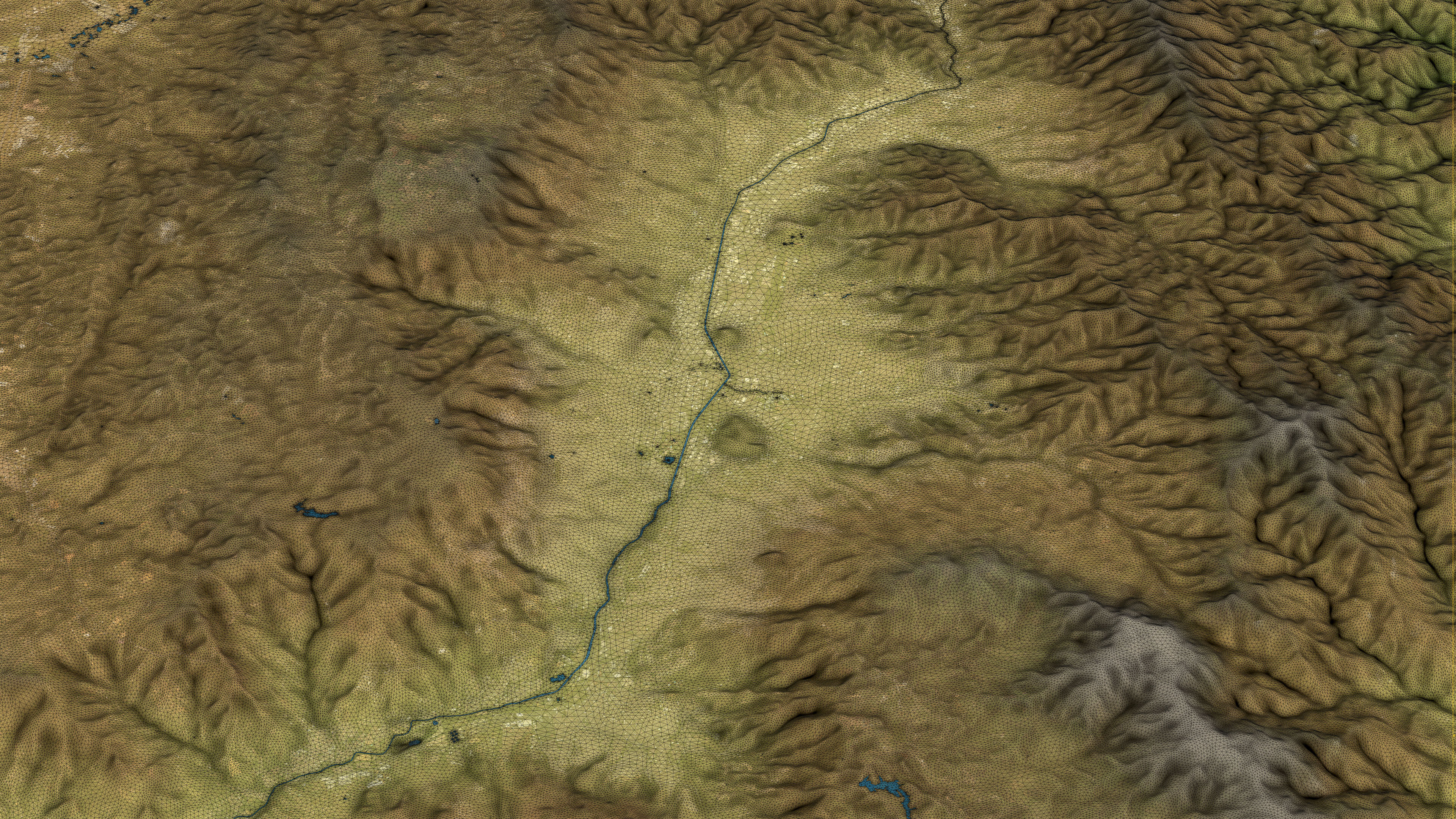 Medellin - Topography Terrain Low-poly 3D model_8