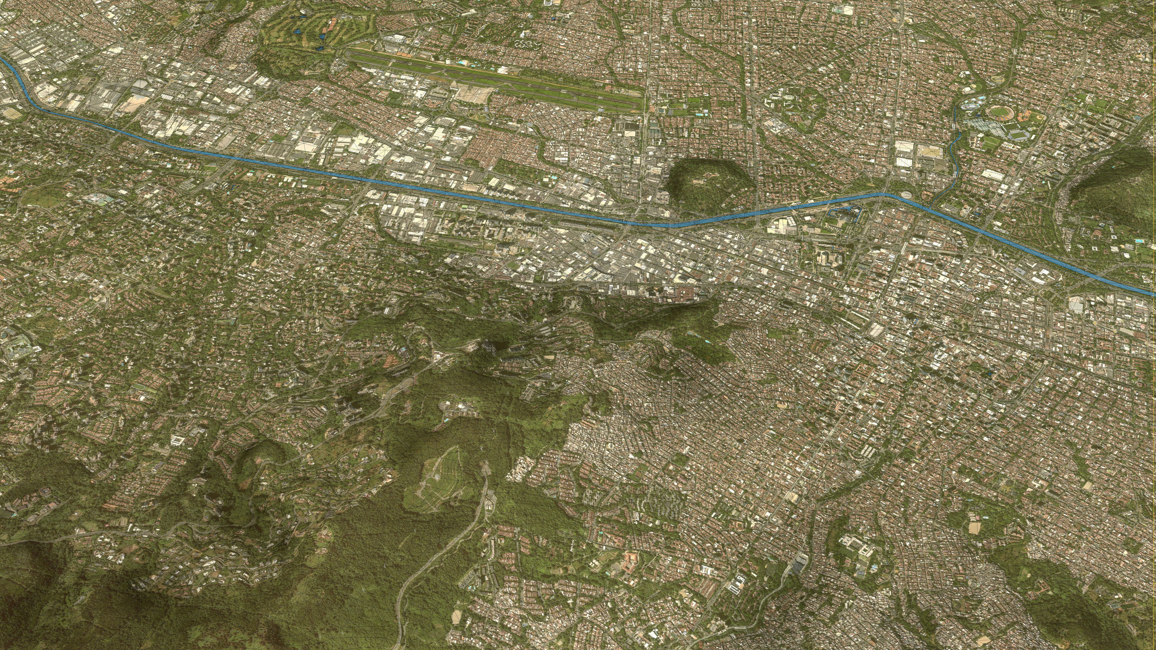 Medellin - Topography Terrain Low-poly 3D model_31