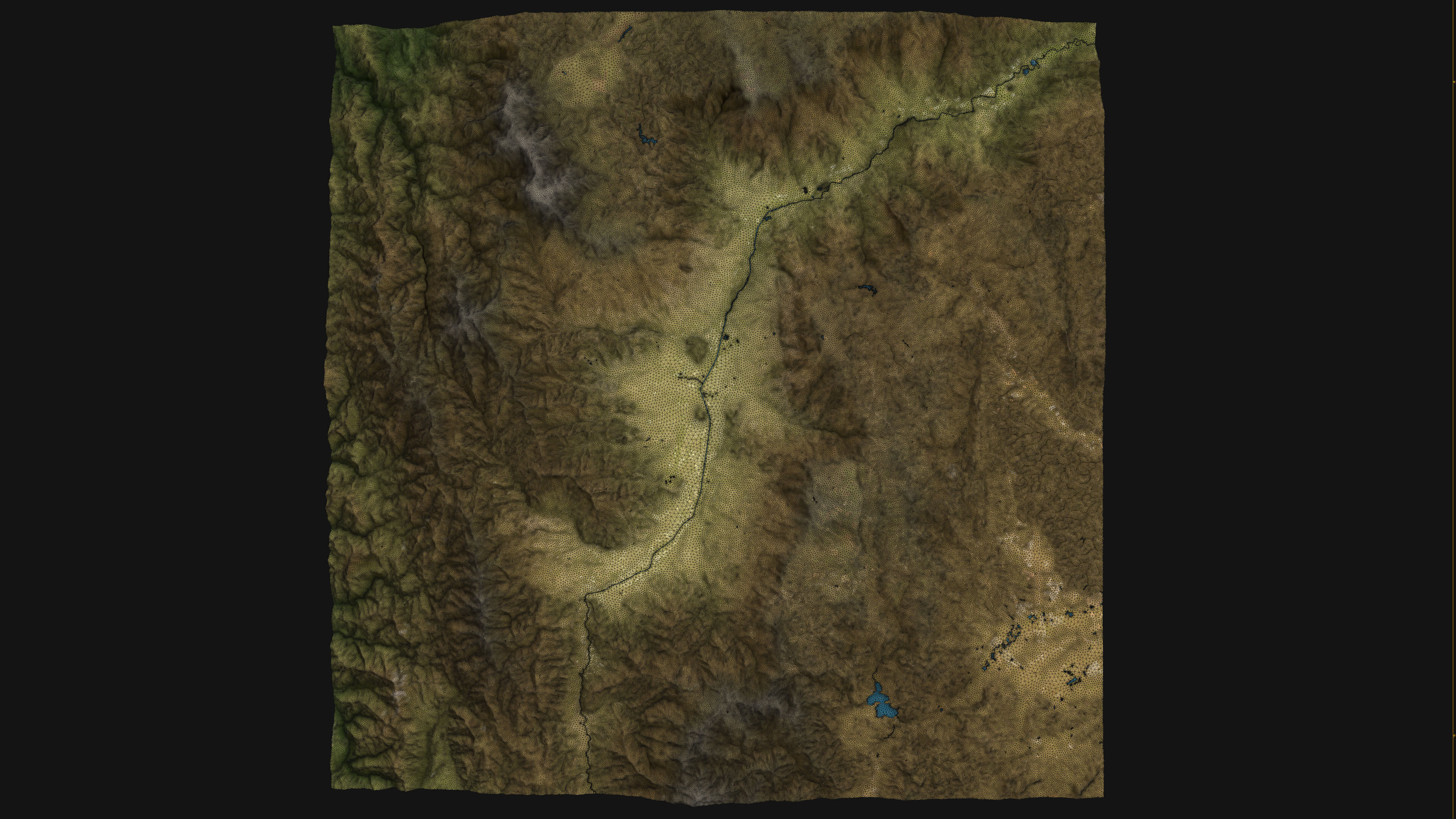 Medellin - Topography Terrain Low-poly 3D model_17