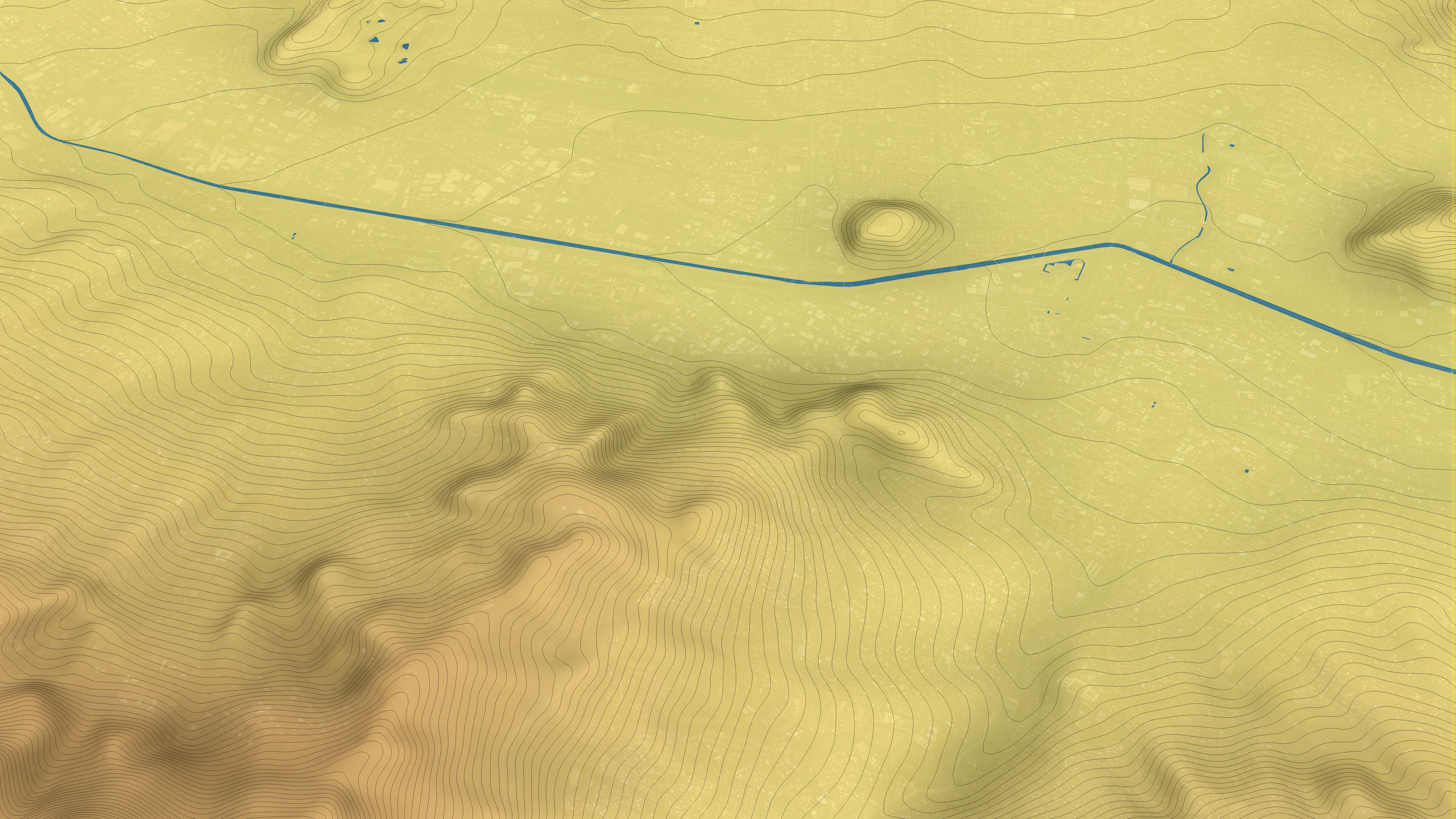 Medellin - Topography Terrain Low-poly 3D model_33