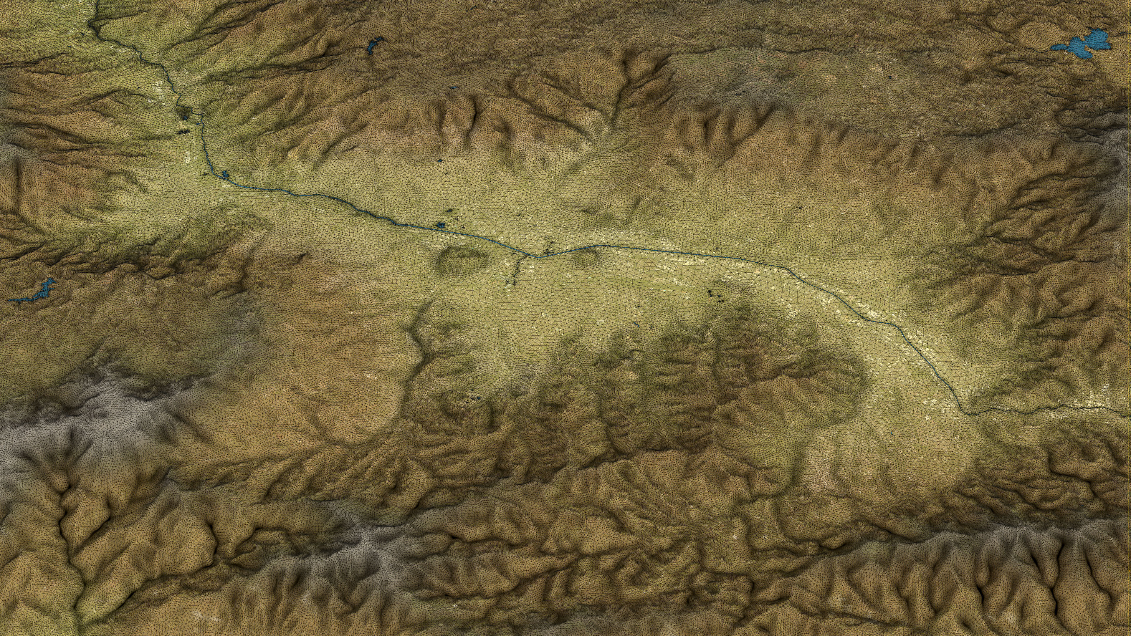Medellin - Topography Terrain Low-poly 3D model_5