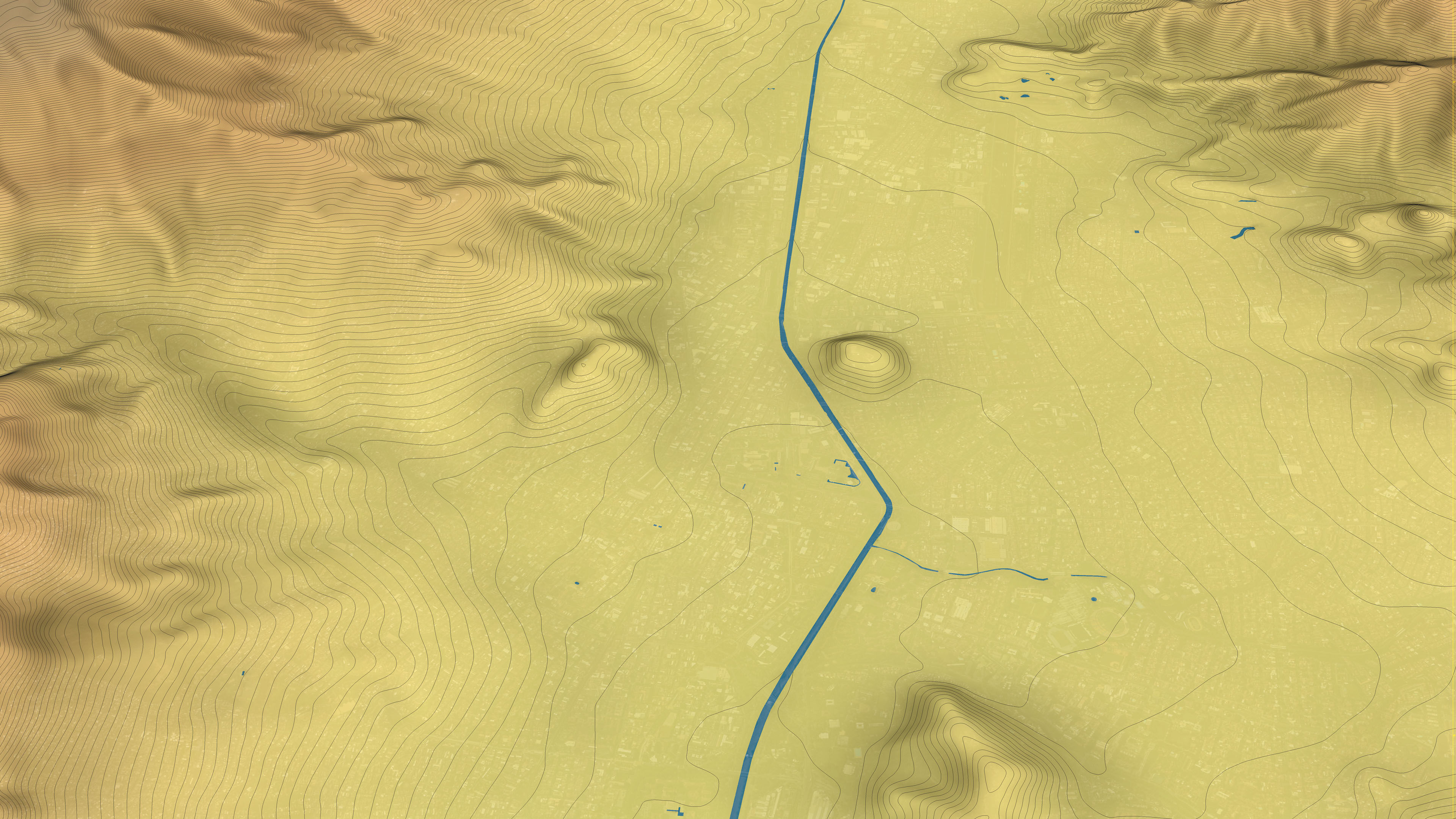 Medellin - Topography Terrain Low-poly 3D model_30