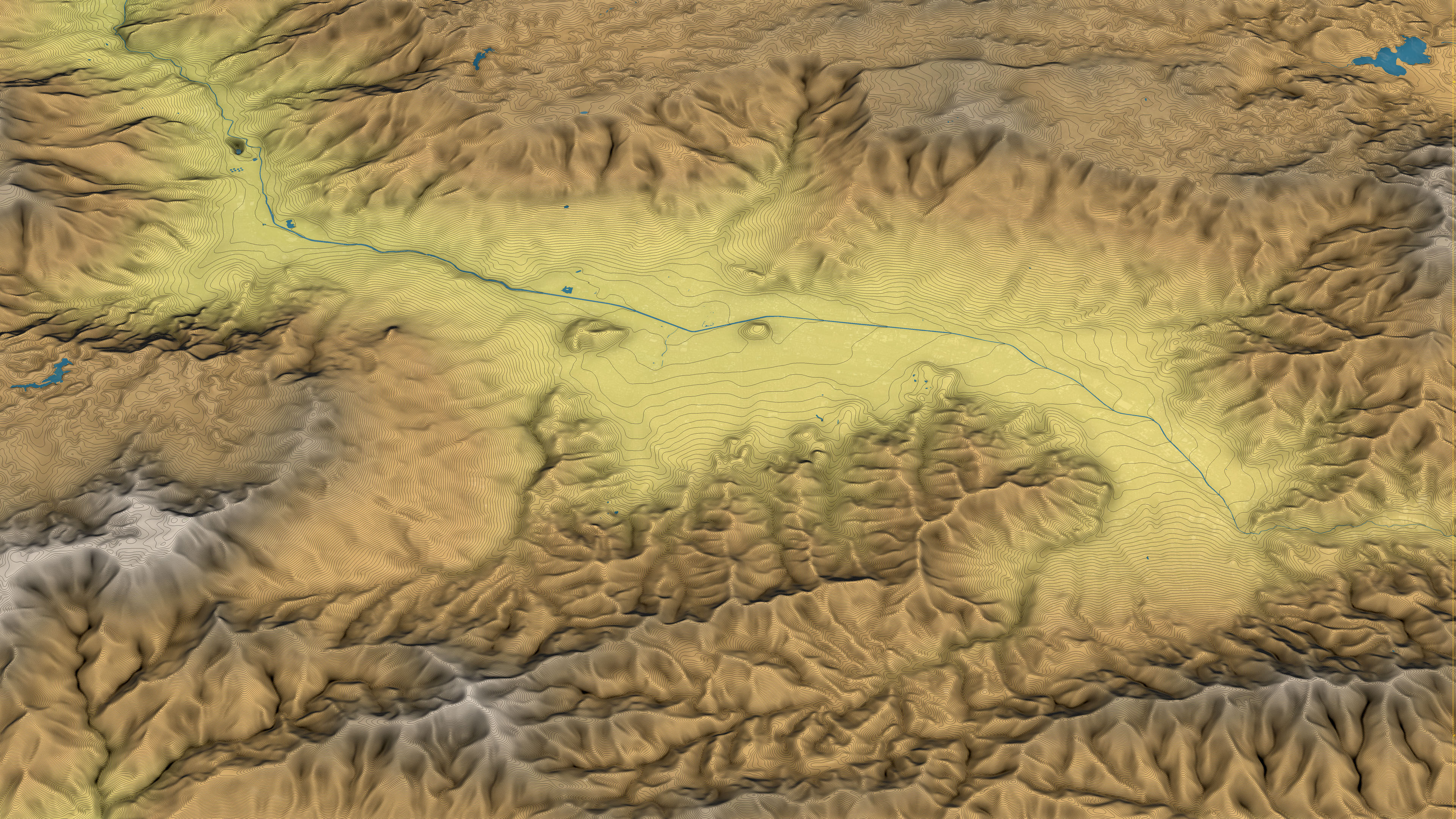 Medellin - Topography Terrain Low-poly 3D model_6