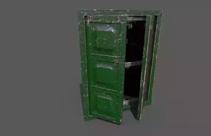 Old Green wood Windows