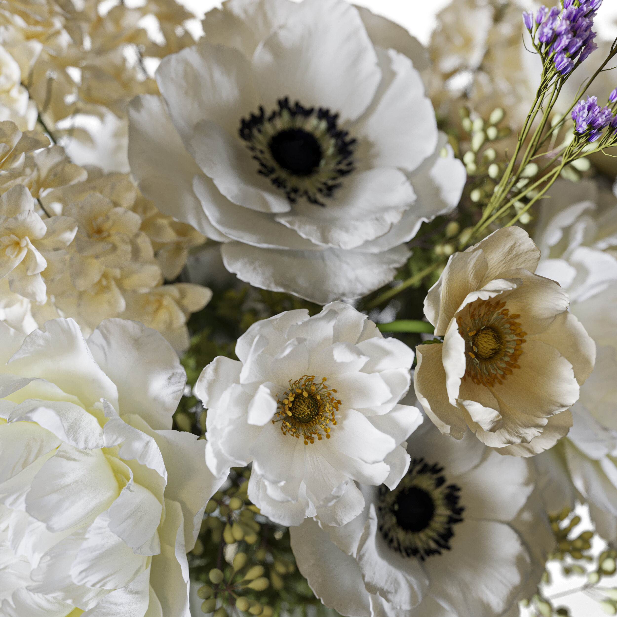 Flower Set 099 3D model_5