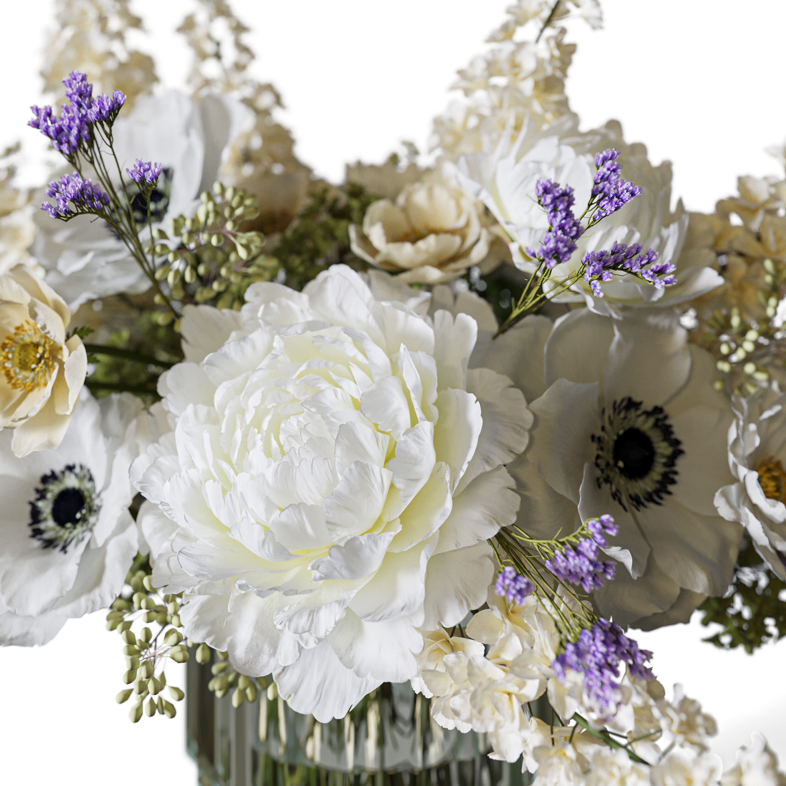 Flower Set 099 3D model_3