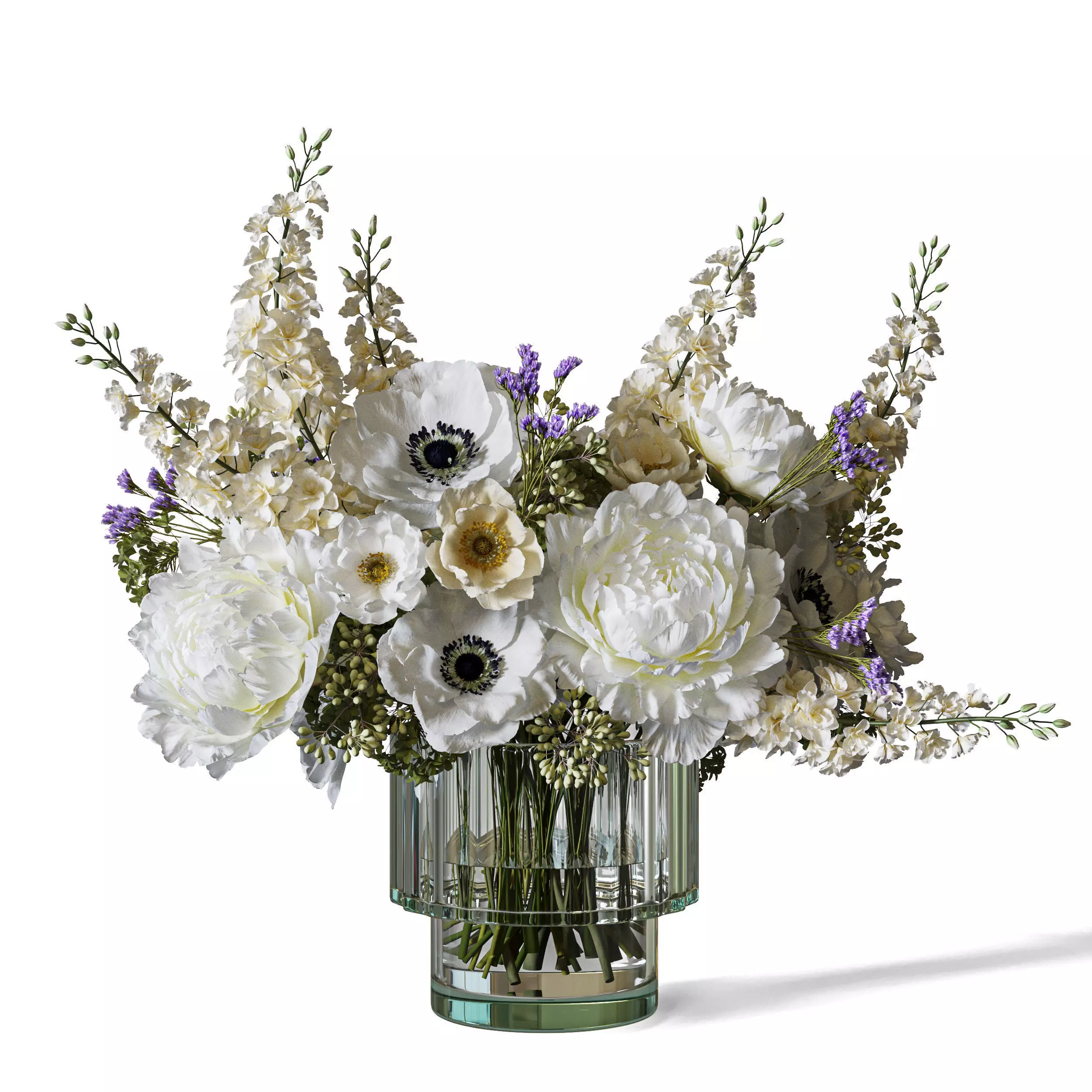 Flower Set 099 3D model_0