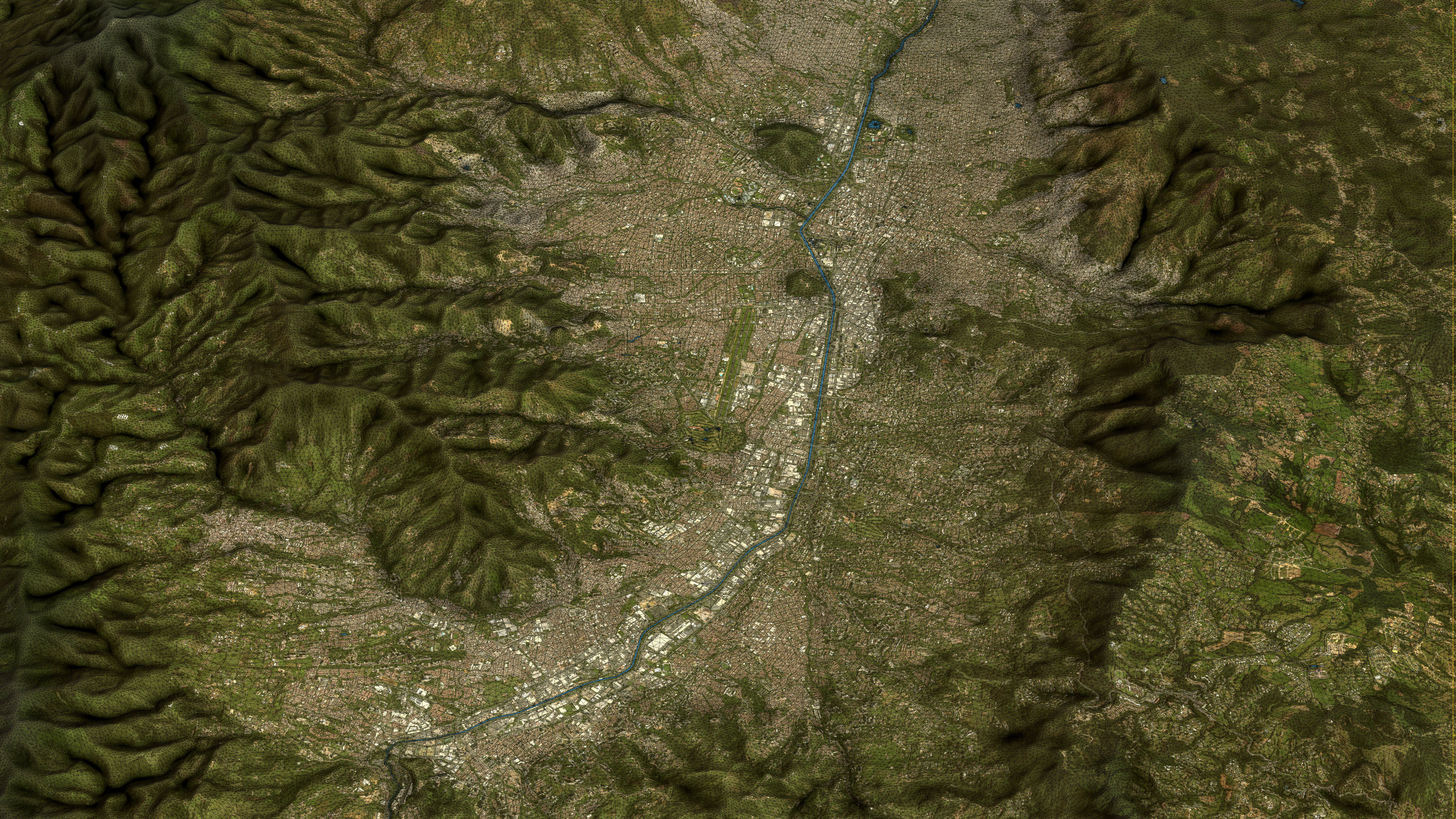 Medellin - Topography Terrain 3D City 3D Model Collection_18
