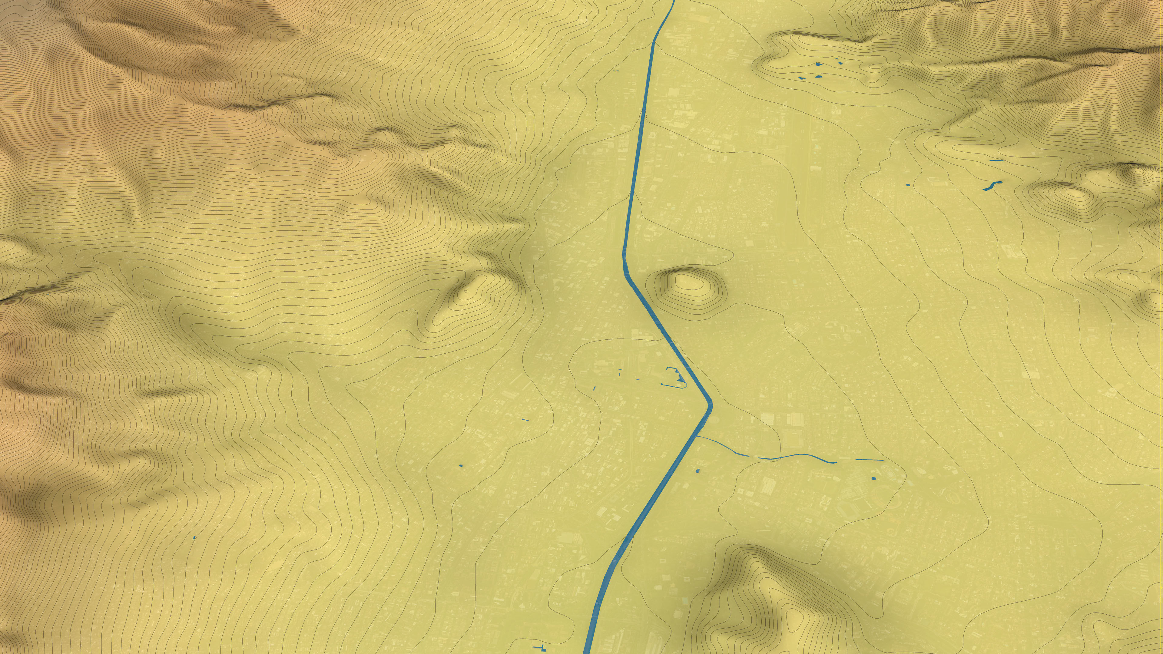 Medellin - Topography Terrain 3D City 3D Model Collection_13
