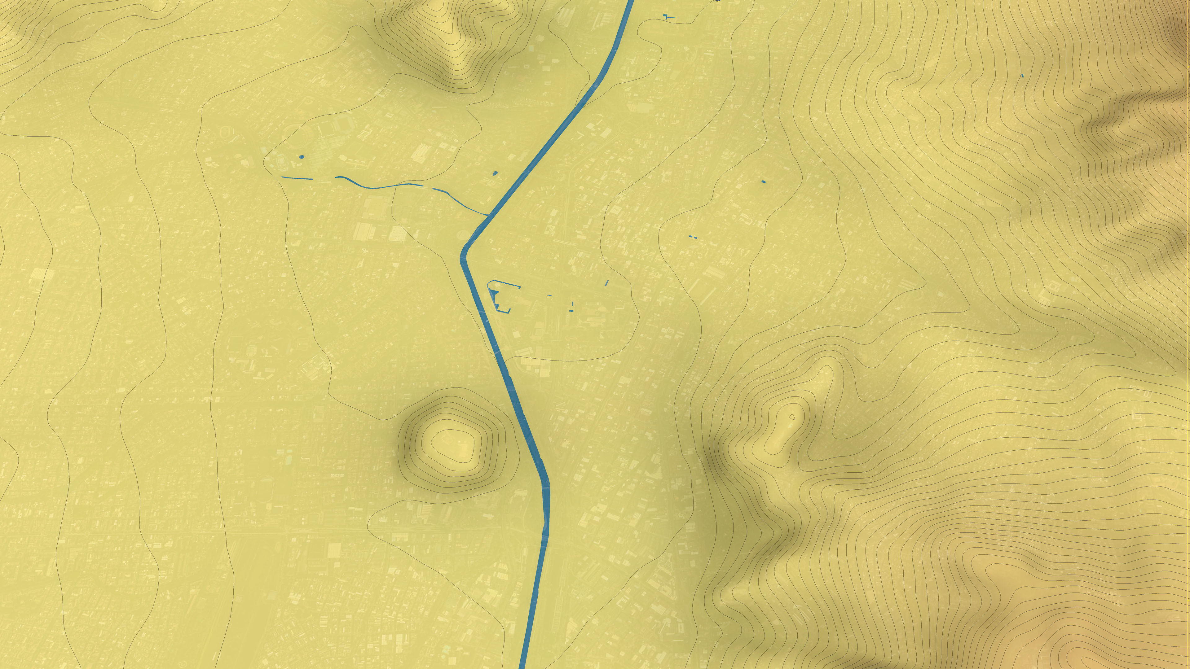 Medellin - Topography Terrain 3D City 3D Model Collection_5