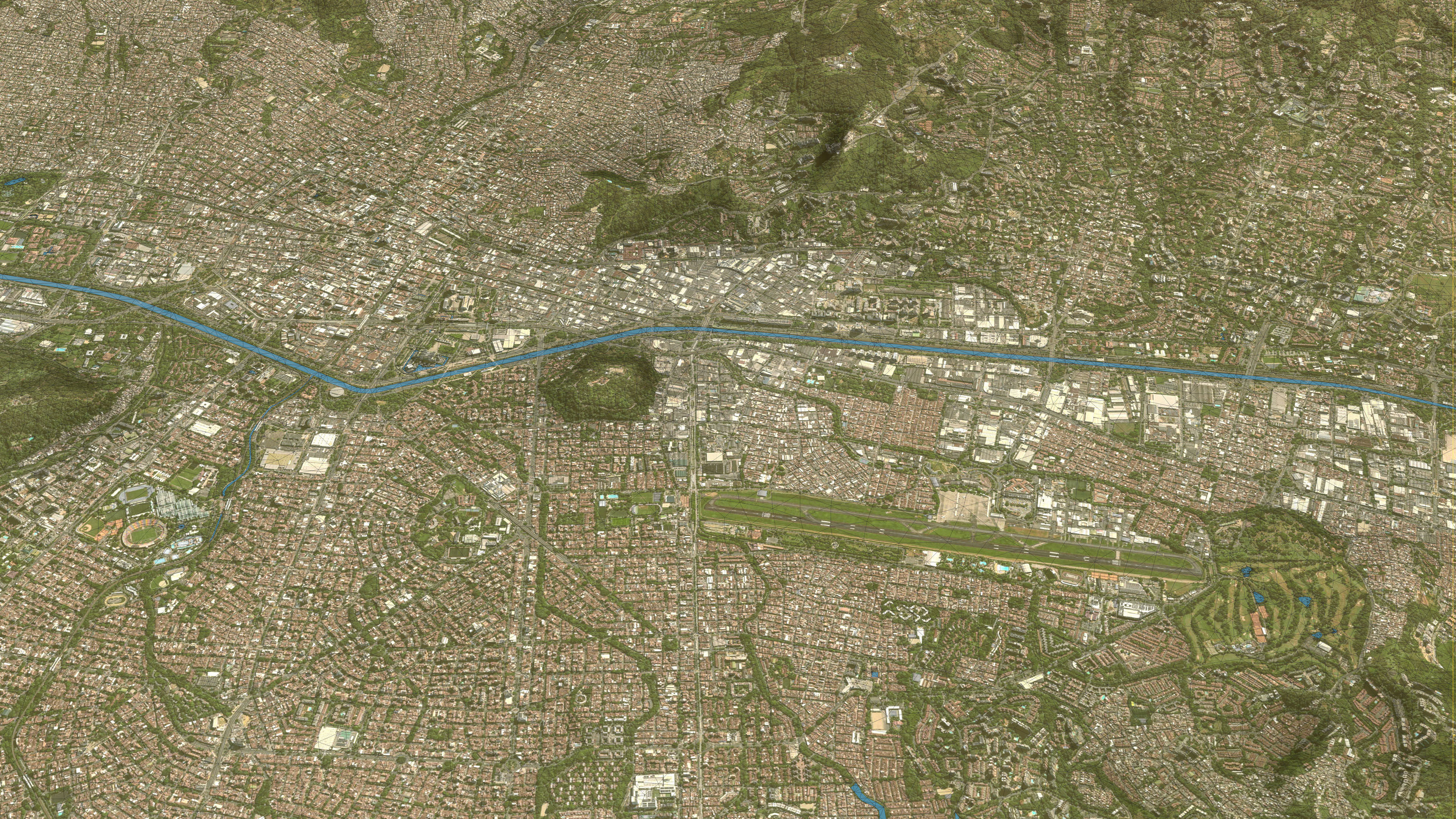 Medellin - Topography Terrain 3D City 3D Model Collection_7