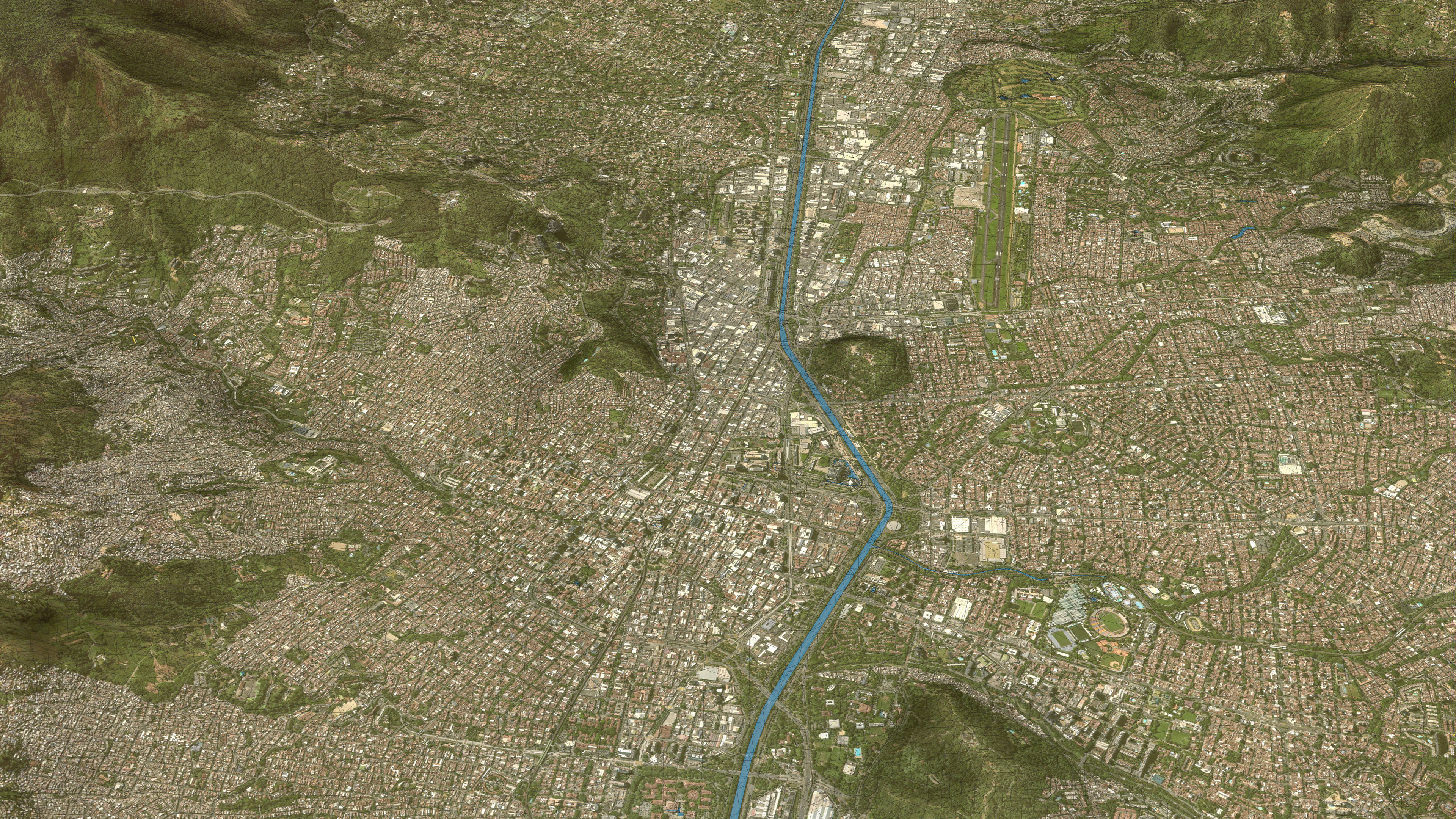 Medellin - Topography Terrain 3D City 3D Model Collection_11