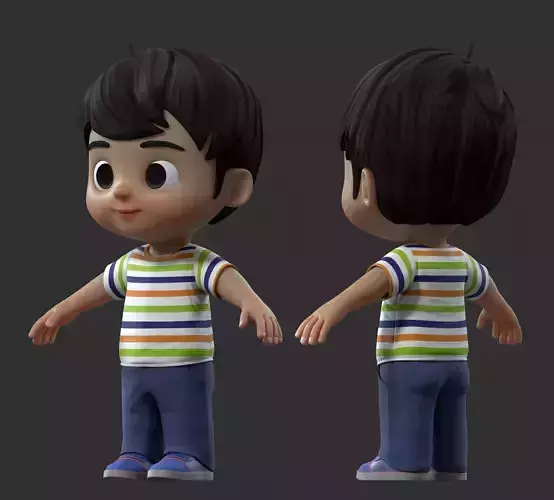 cartoon boy child