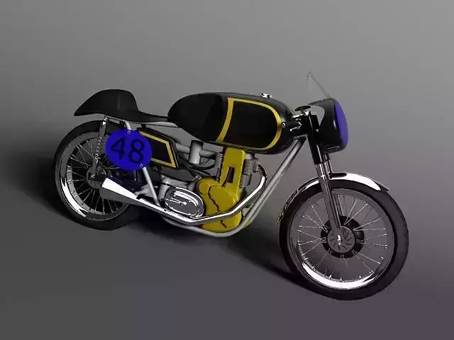 AJS 7R Caf Racer 1954 3D model