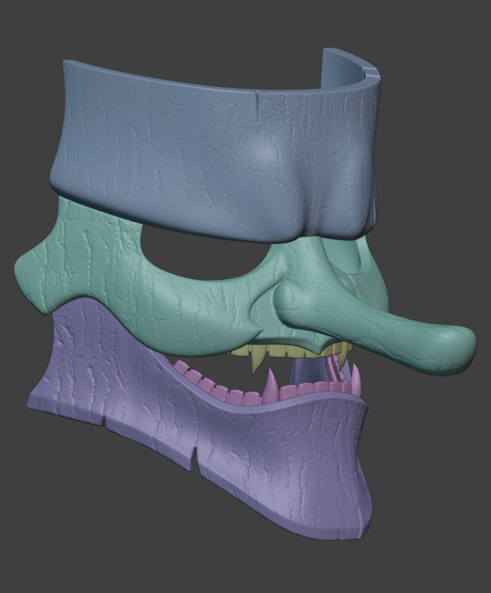 ONI Fang Mask 3D print model_4