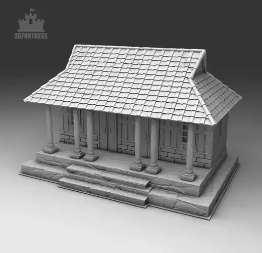 The long house 3D print model