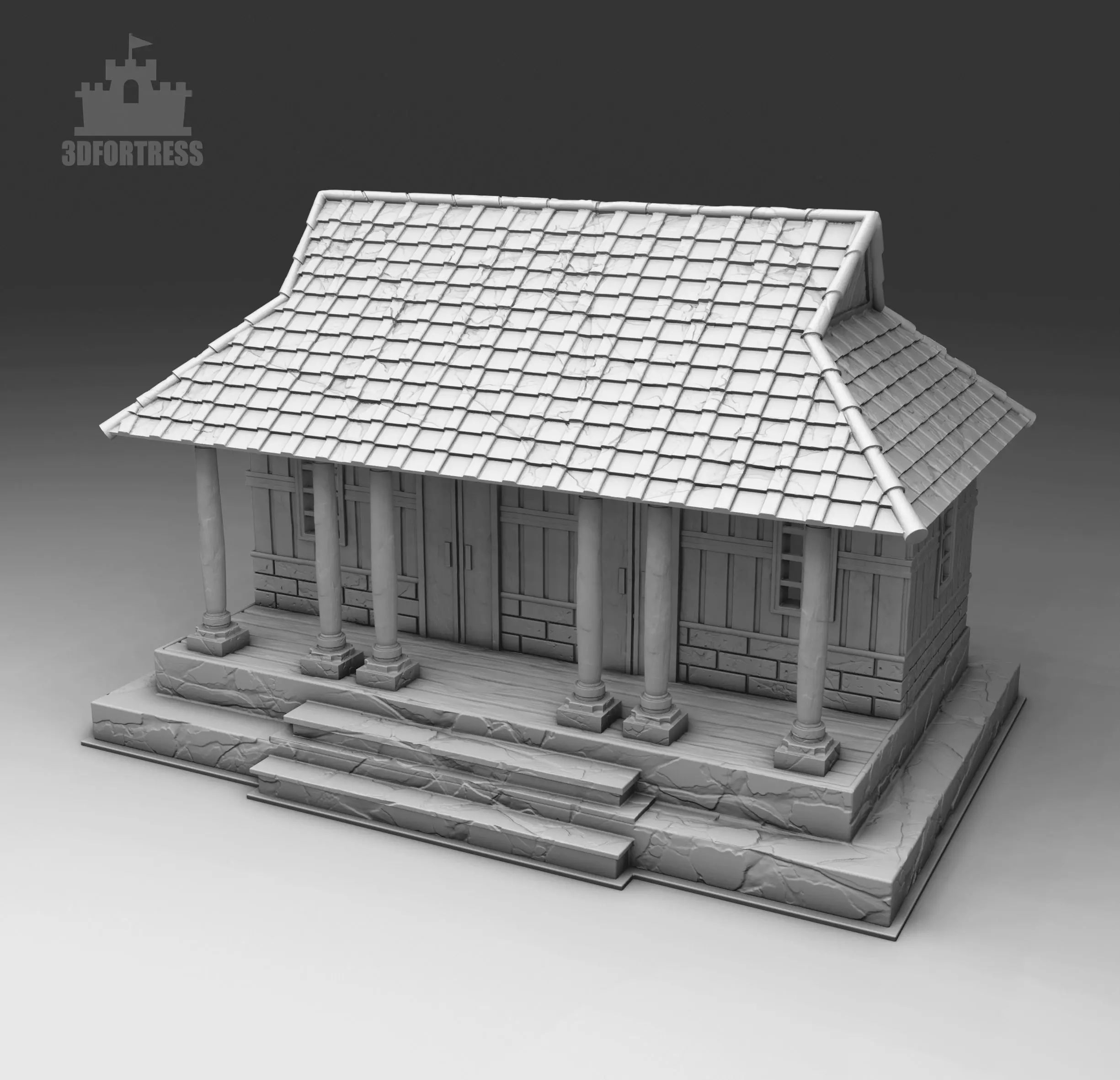The long house 3D print model_0