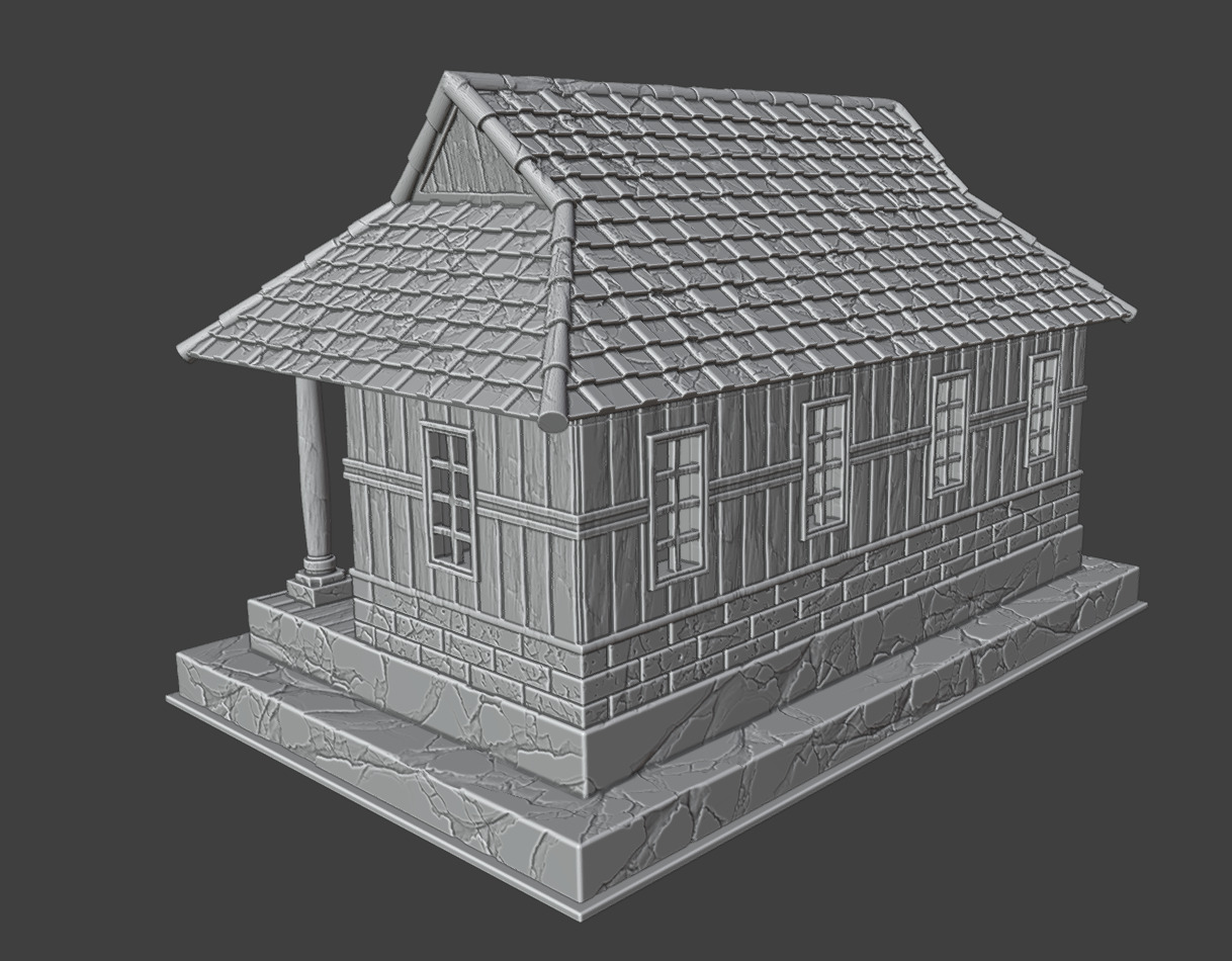 The long house 3D print model_11