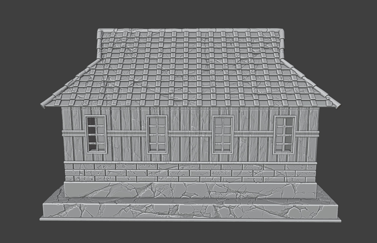 The long house 3D print model_10