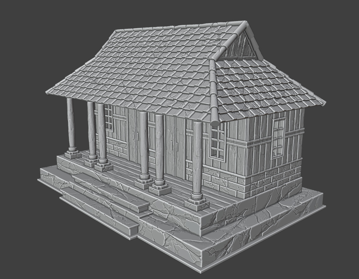 The long house 3D print model_13