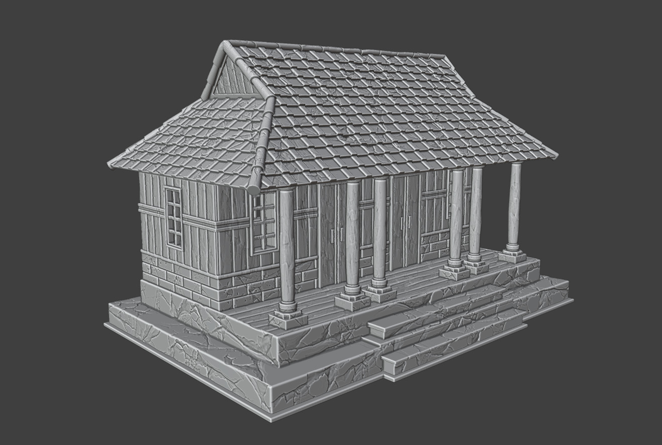 The long house 3D print model_7