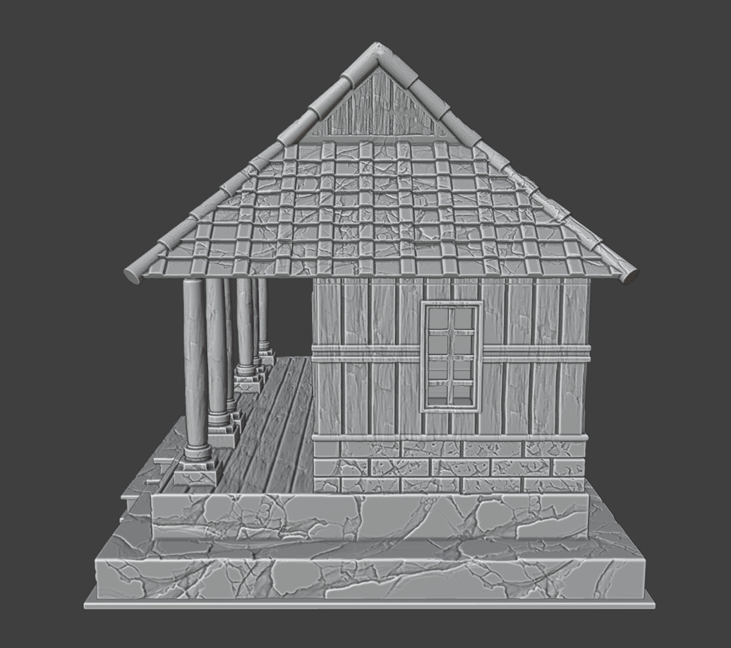 The long house 3D print model_12