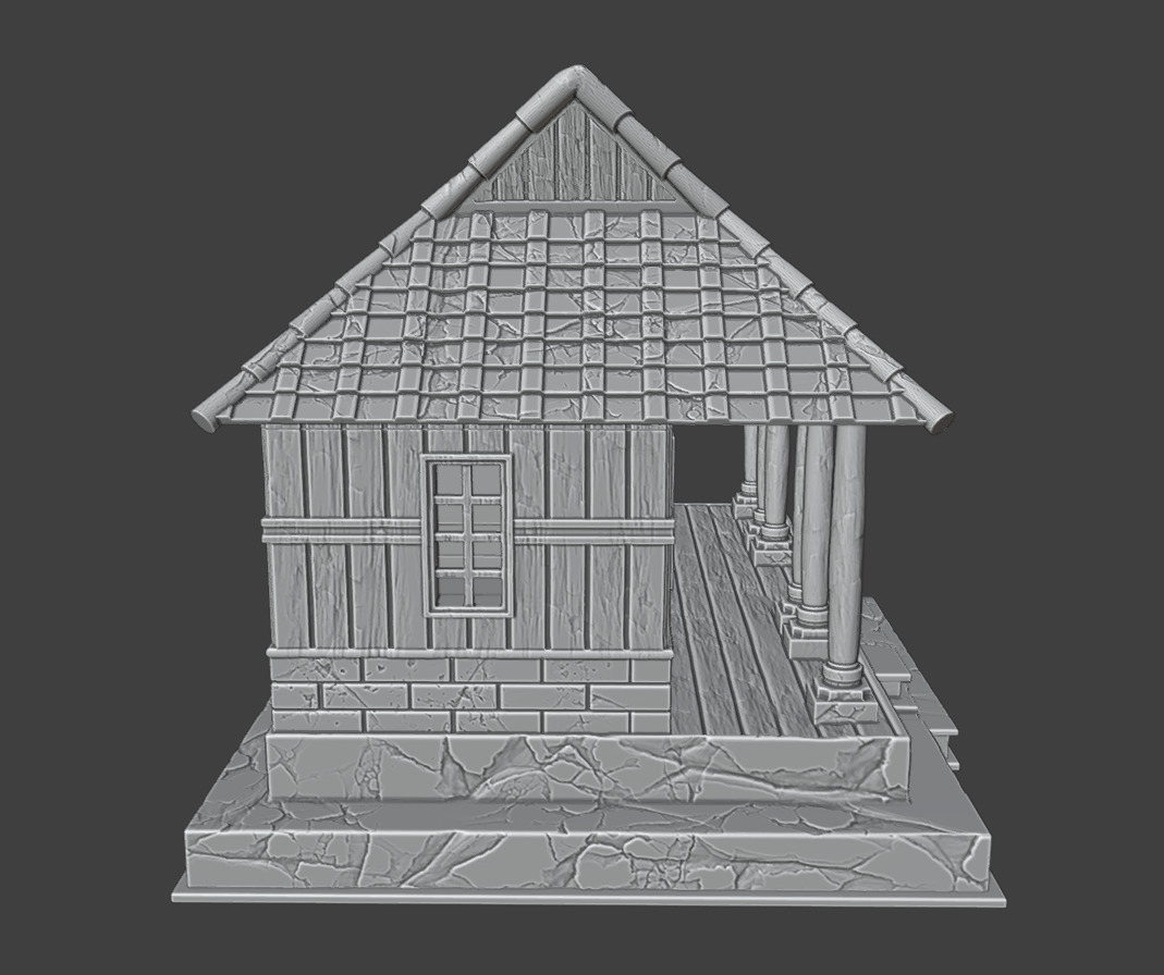 The long house 3D print model_8