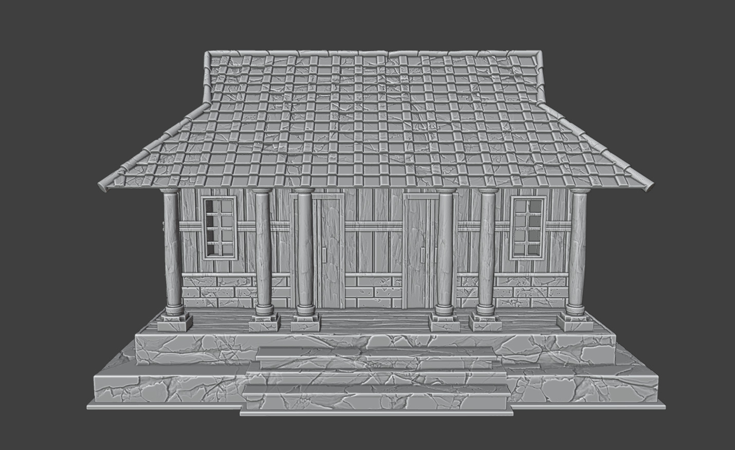 The long house 3D print model_3