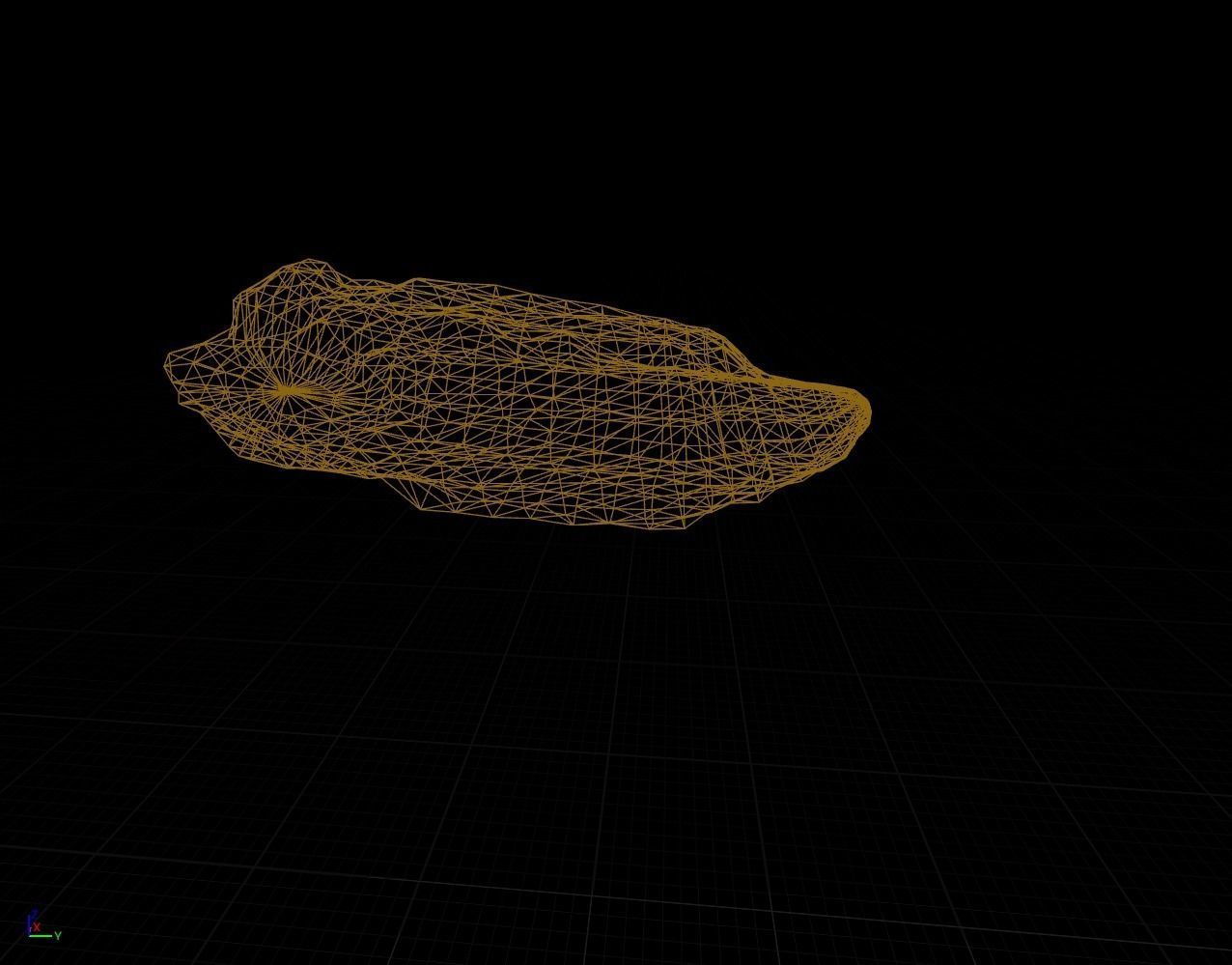 Low Poly Rock 2 Game Ready with Moss Low-poly 3D model_15