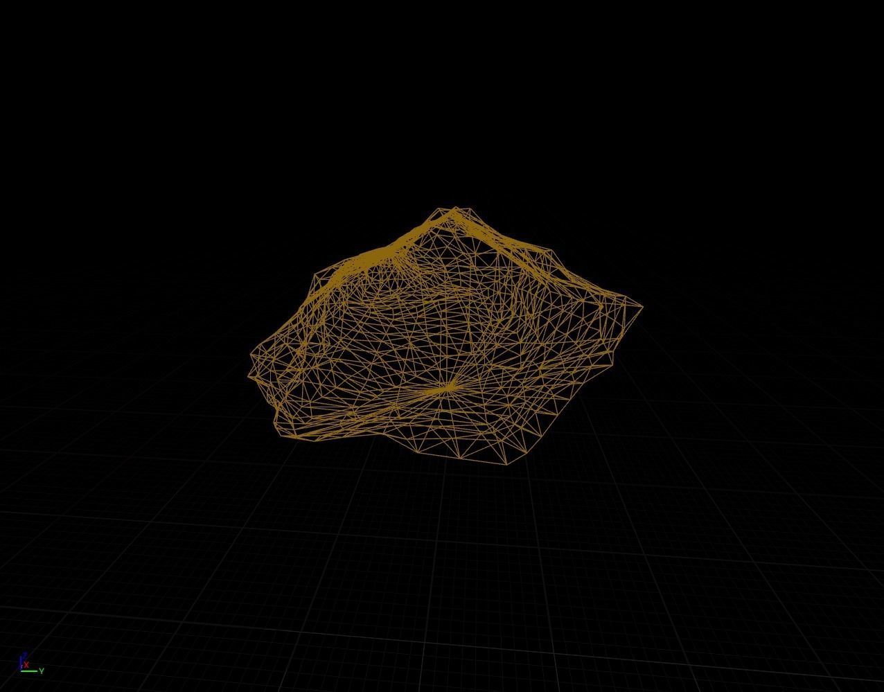 Low Poly Rock 2 Game Ready with Moss Low-poly 3D model_18