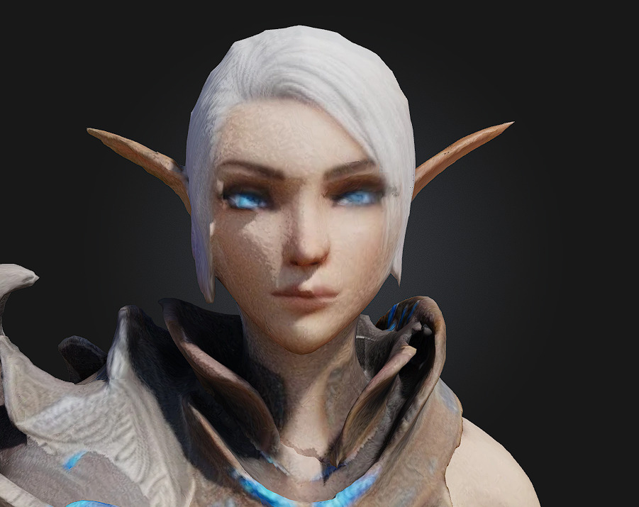 Elf Sorceress Warrior  Graceful Wrath Woven with Arcane Elegance 3D model_10