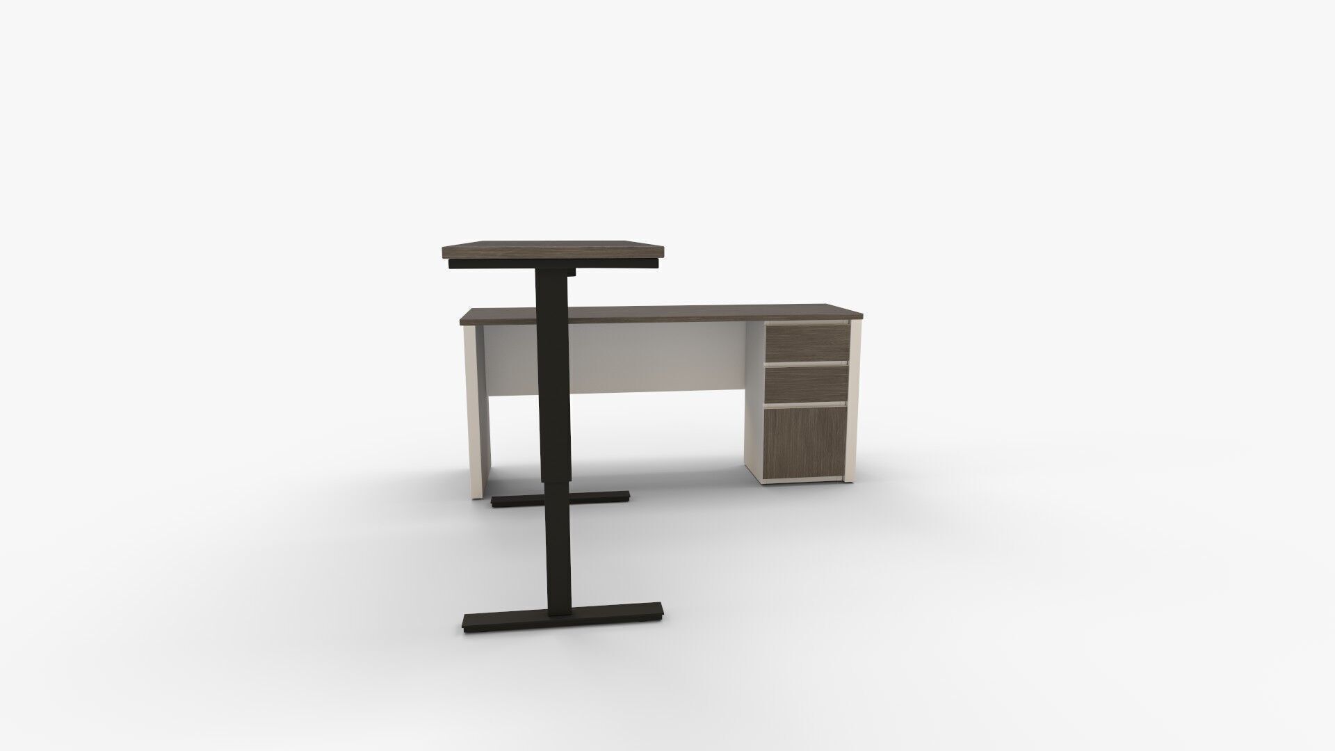 Bestar Prestige and Desk Height 3D model_2