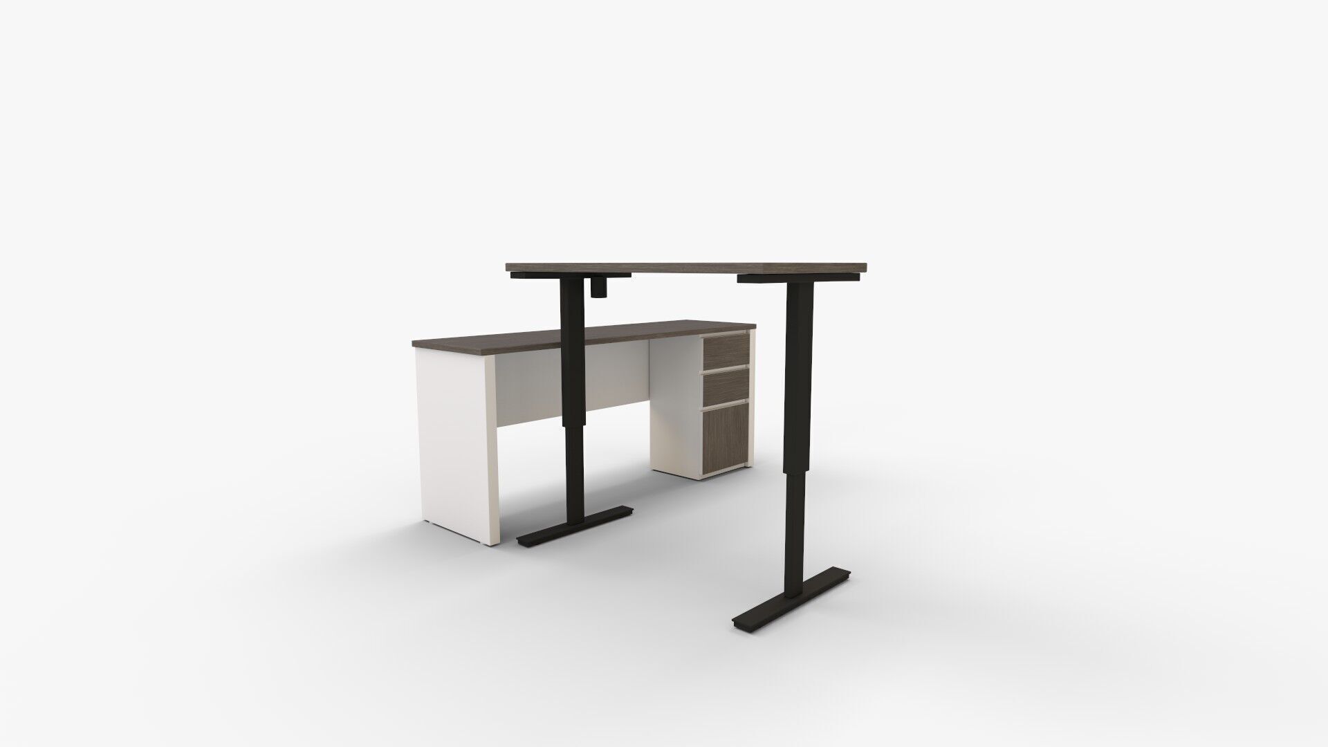 Bestar Prestige and Desk Height 3D model_3